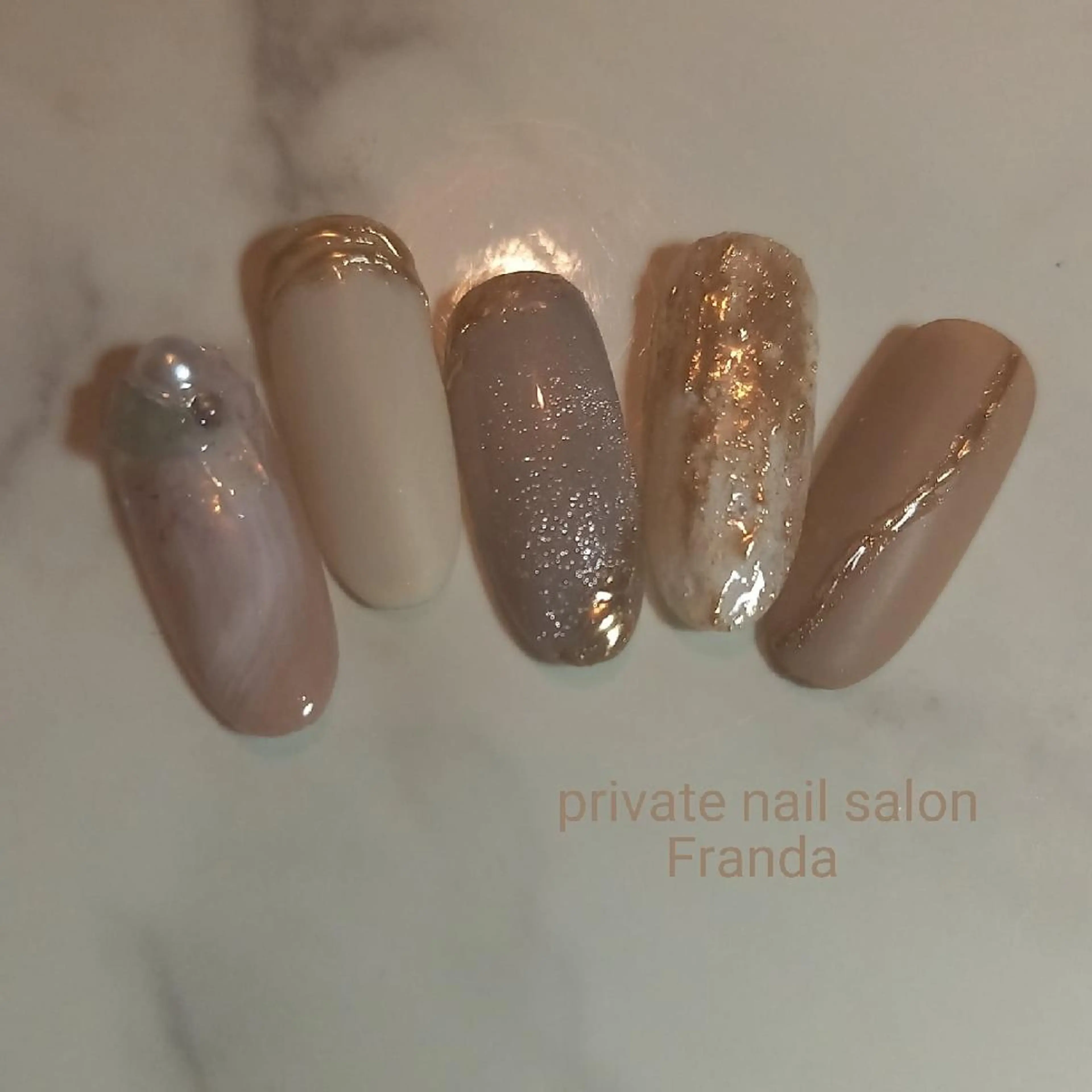 ネイル ジェルネイル ハンドネイル Franda ✾のネイルデザイン