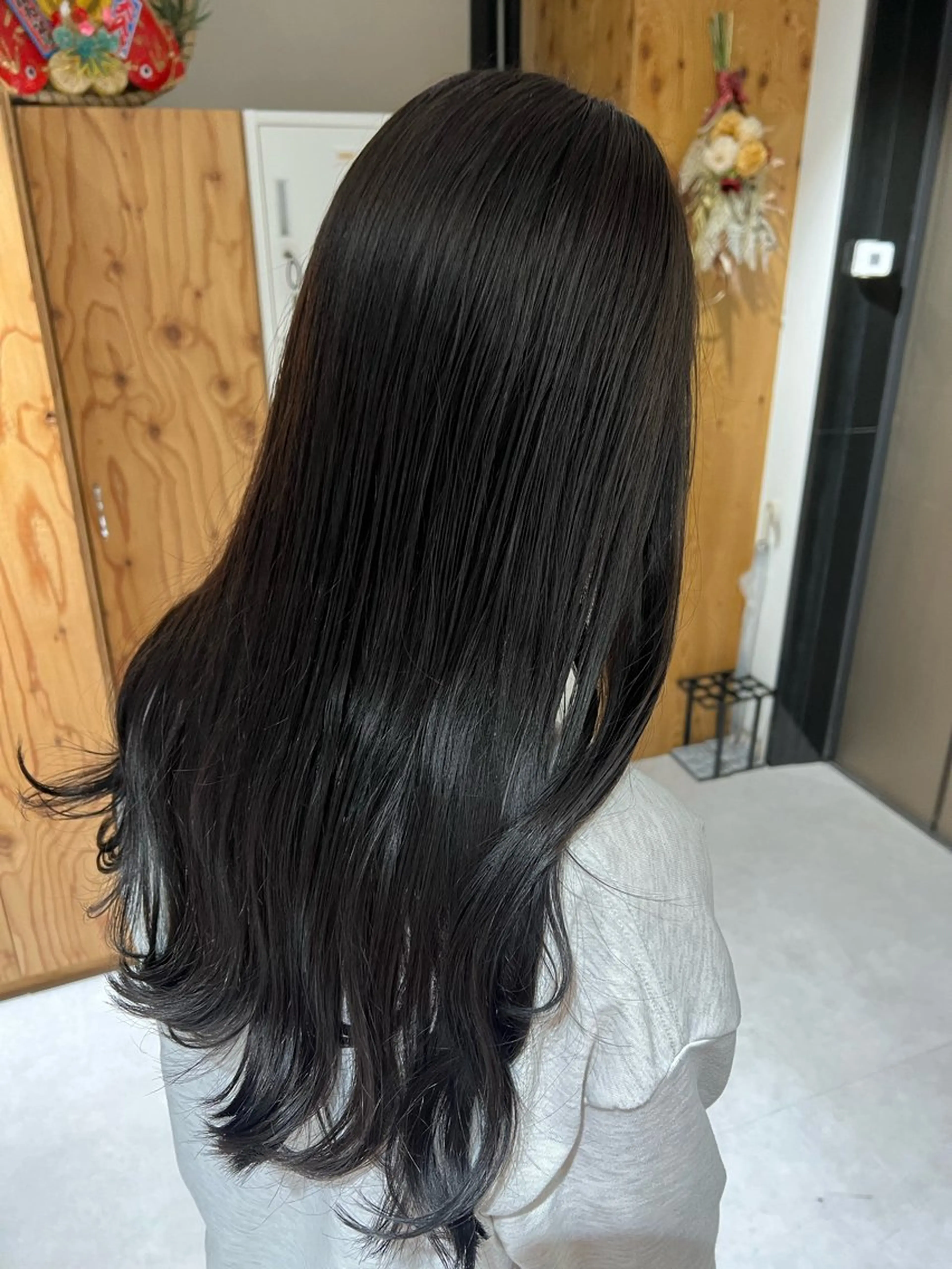 ロング カラー 透明感カラー ダークグレー ダークグレージュ グレージュ 梅田/ 髪質改善/ 似合わせ/RINKAのヘアスタイル