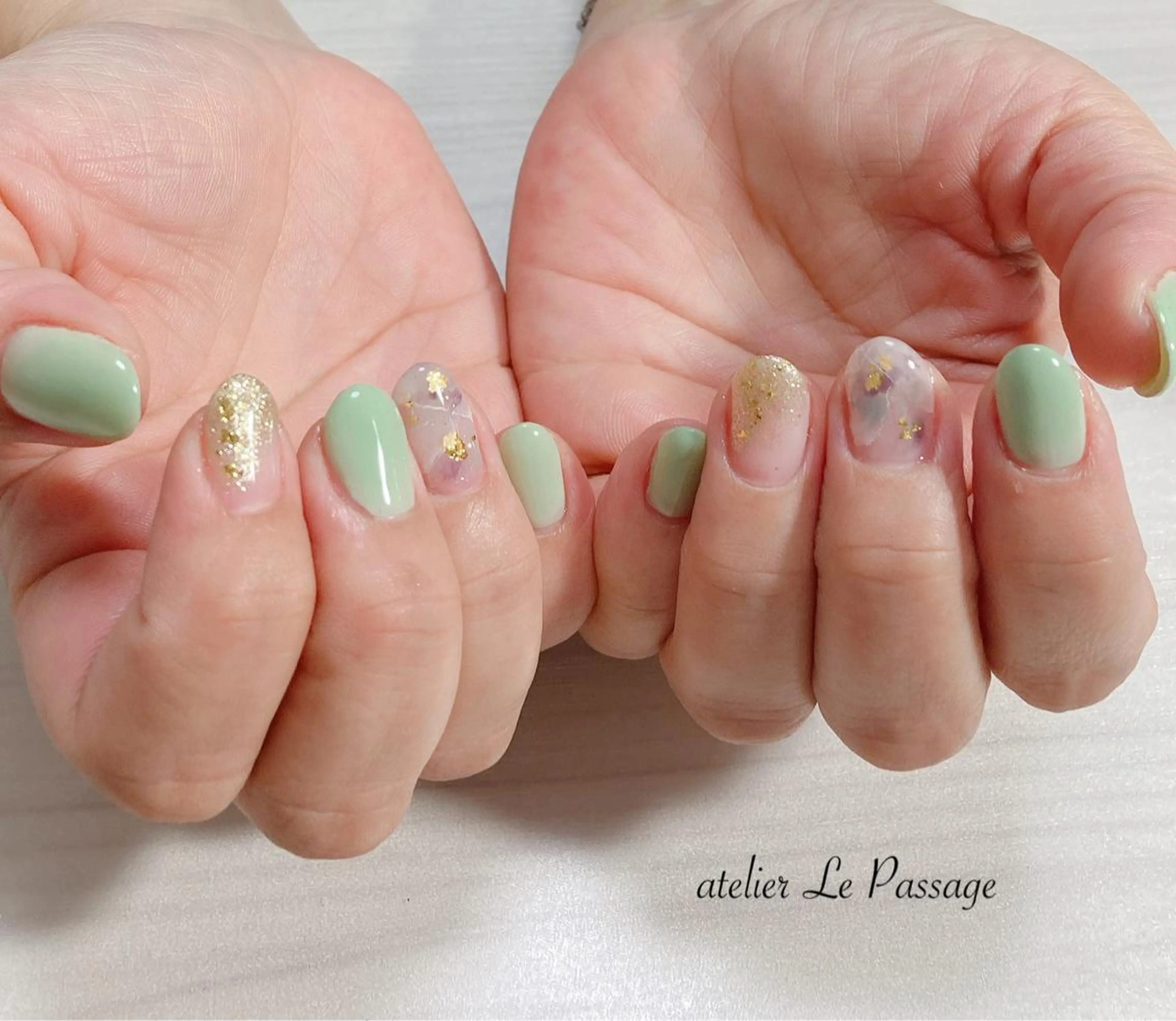 ネイル ジェルネイル ニュアンスネイル オフィスネイル パラジェル 春ネイル h nakatsukaのネイルデザイン