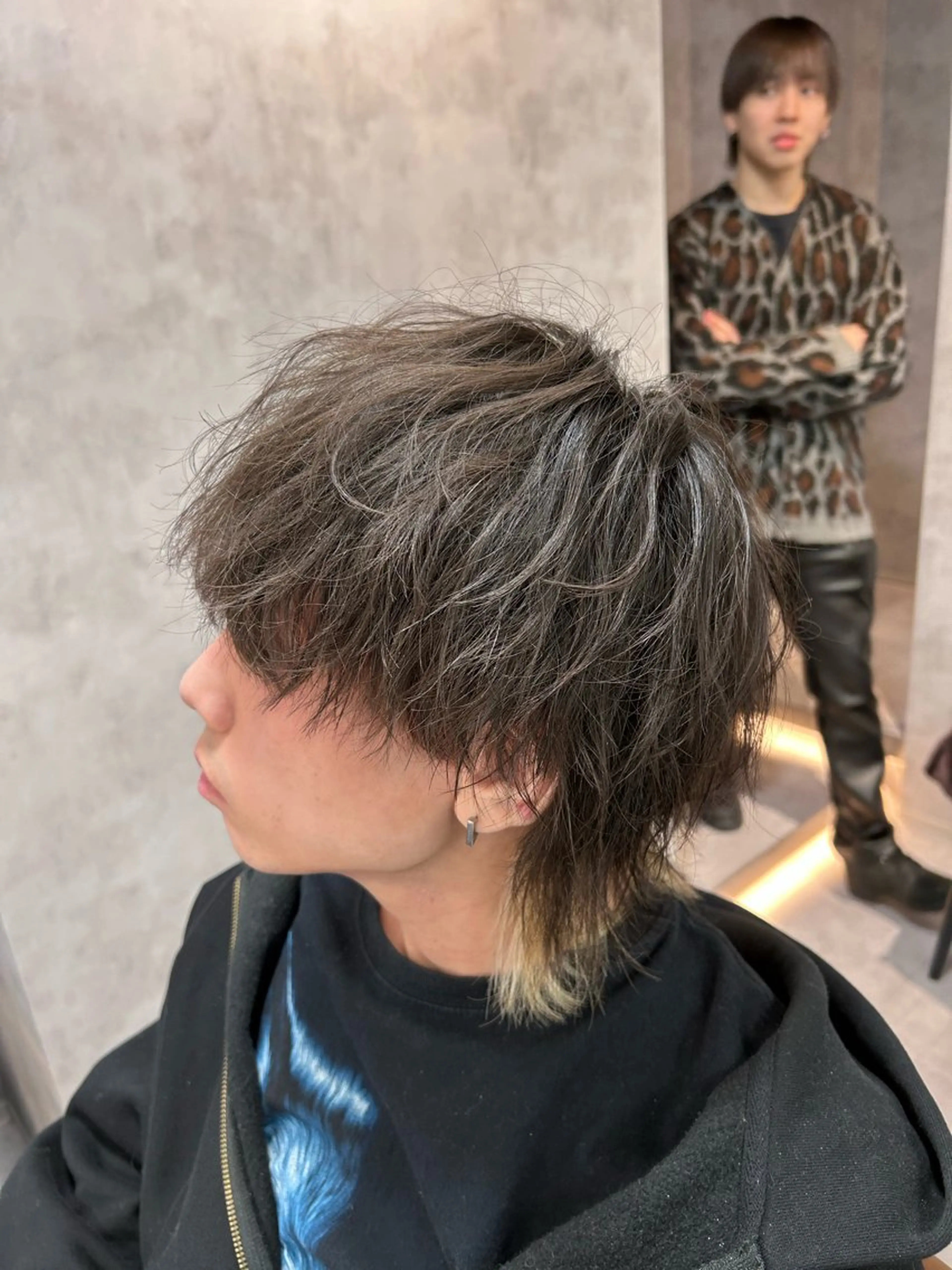 ショート カラー パーマ メンズ カット パーマ メンズ特化 👑YUTAのヘアスタイル