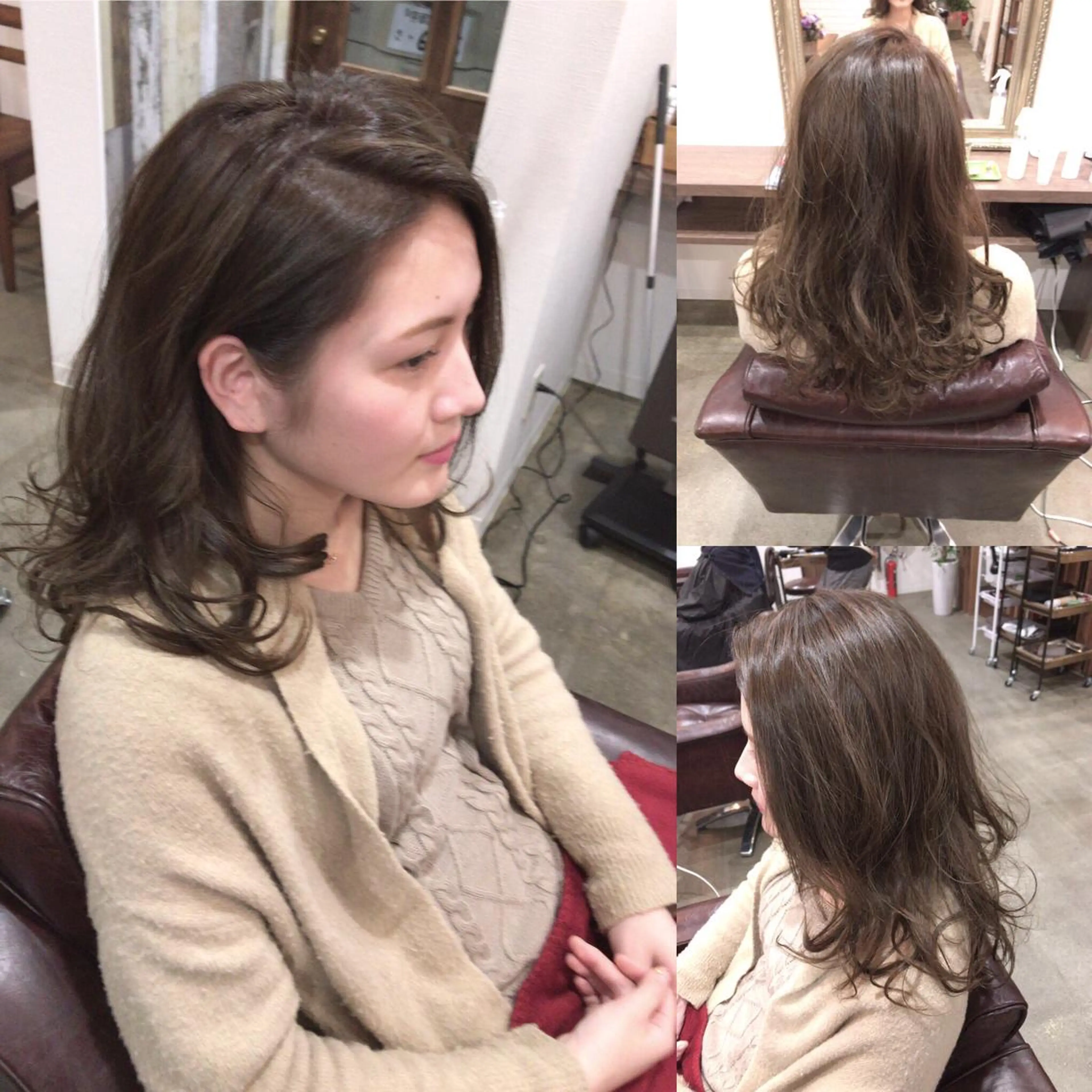 ロング カラー レイヤーカット匠 イソザキノリユキのヘアスタイル