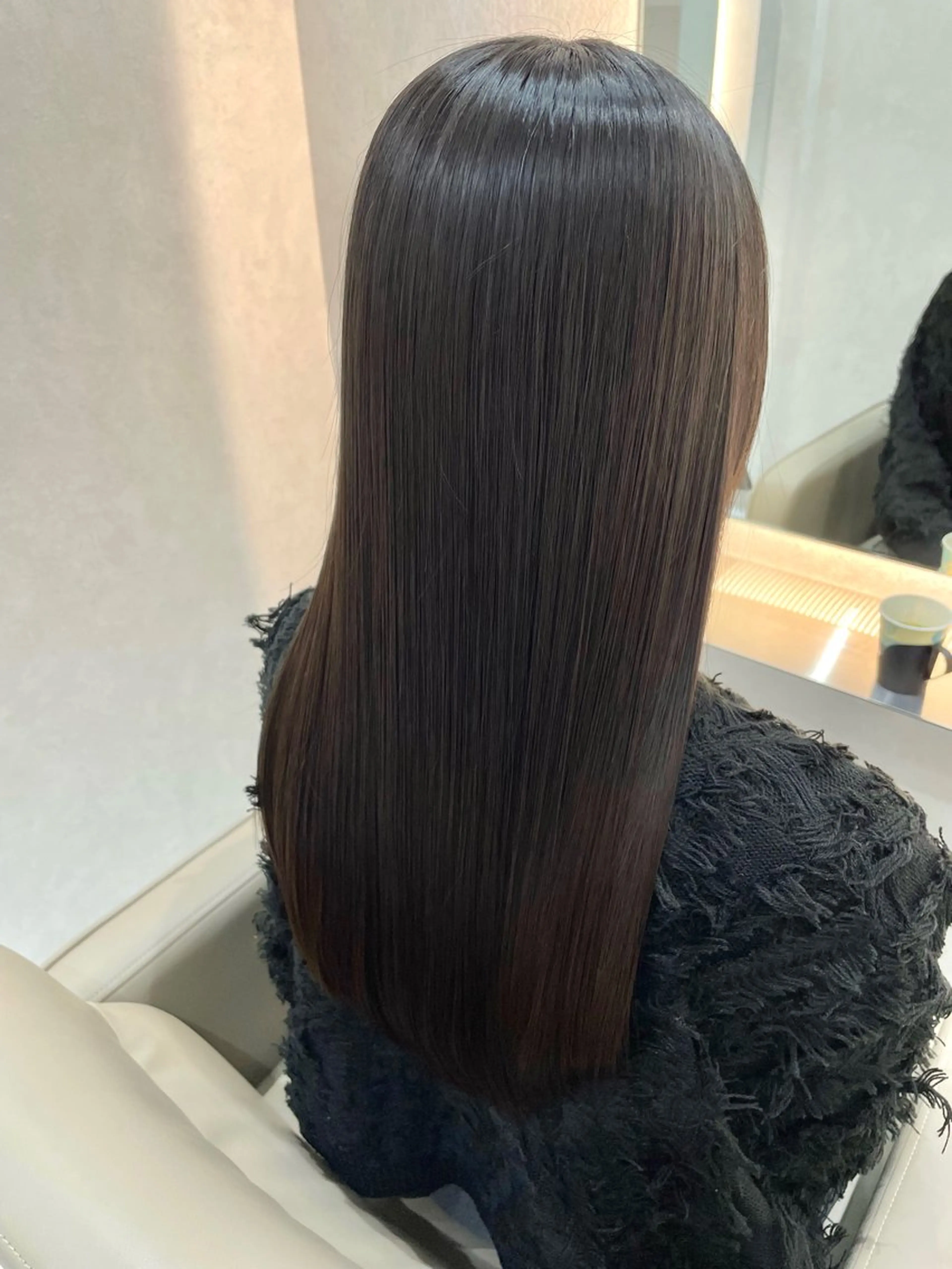 セミロング ボブ くびれヘア エクステ 顔周りカット ハイライト カット 縮毛矯正 髪質改善/レイヤー 本田拓也のヘアスタイル