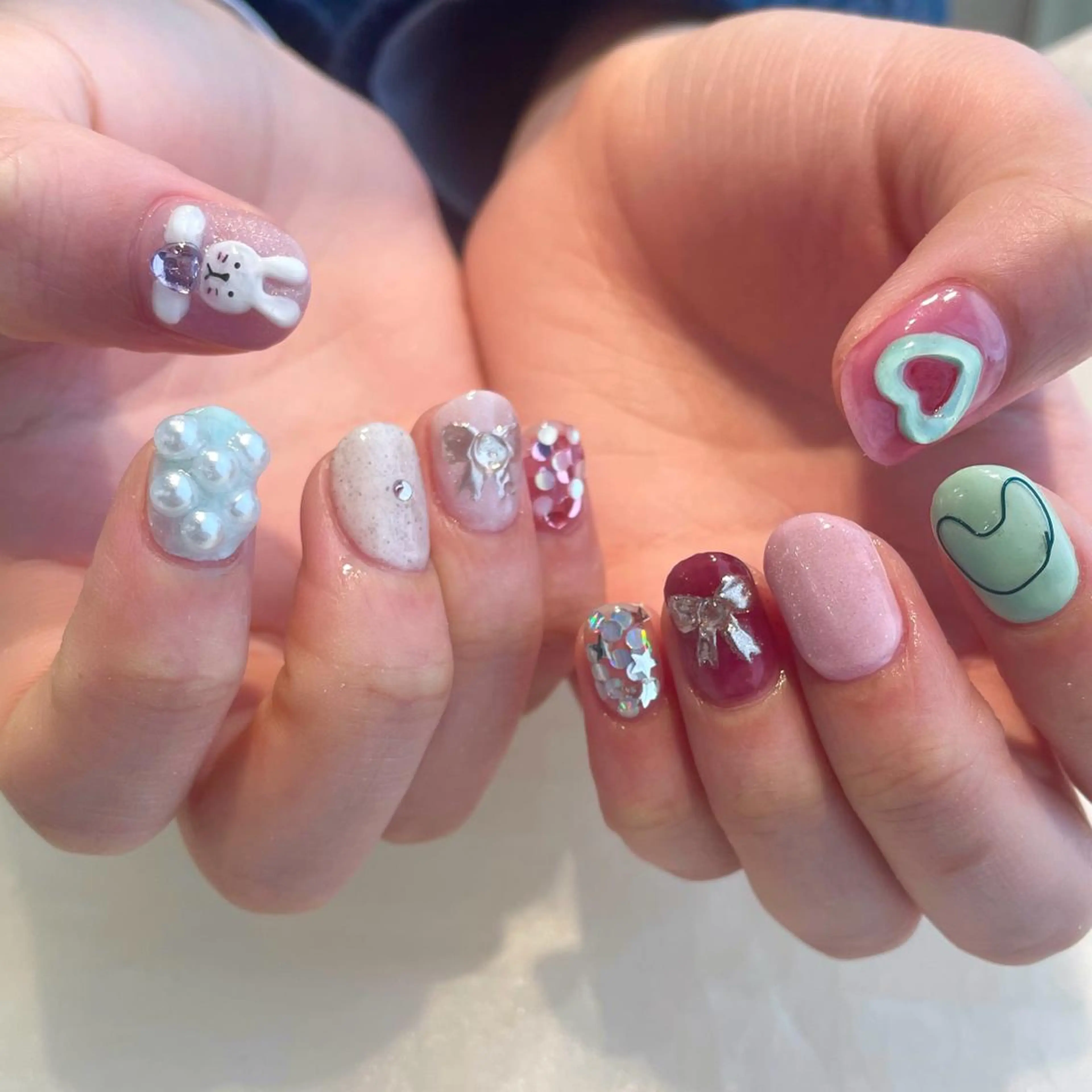 ネイル ハンドネイル 新井 ひなののネイルデザイン