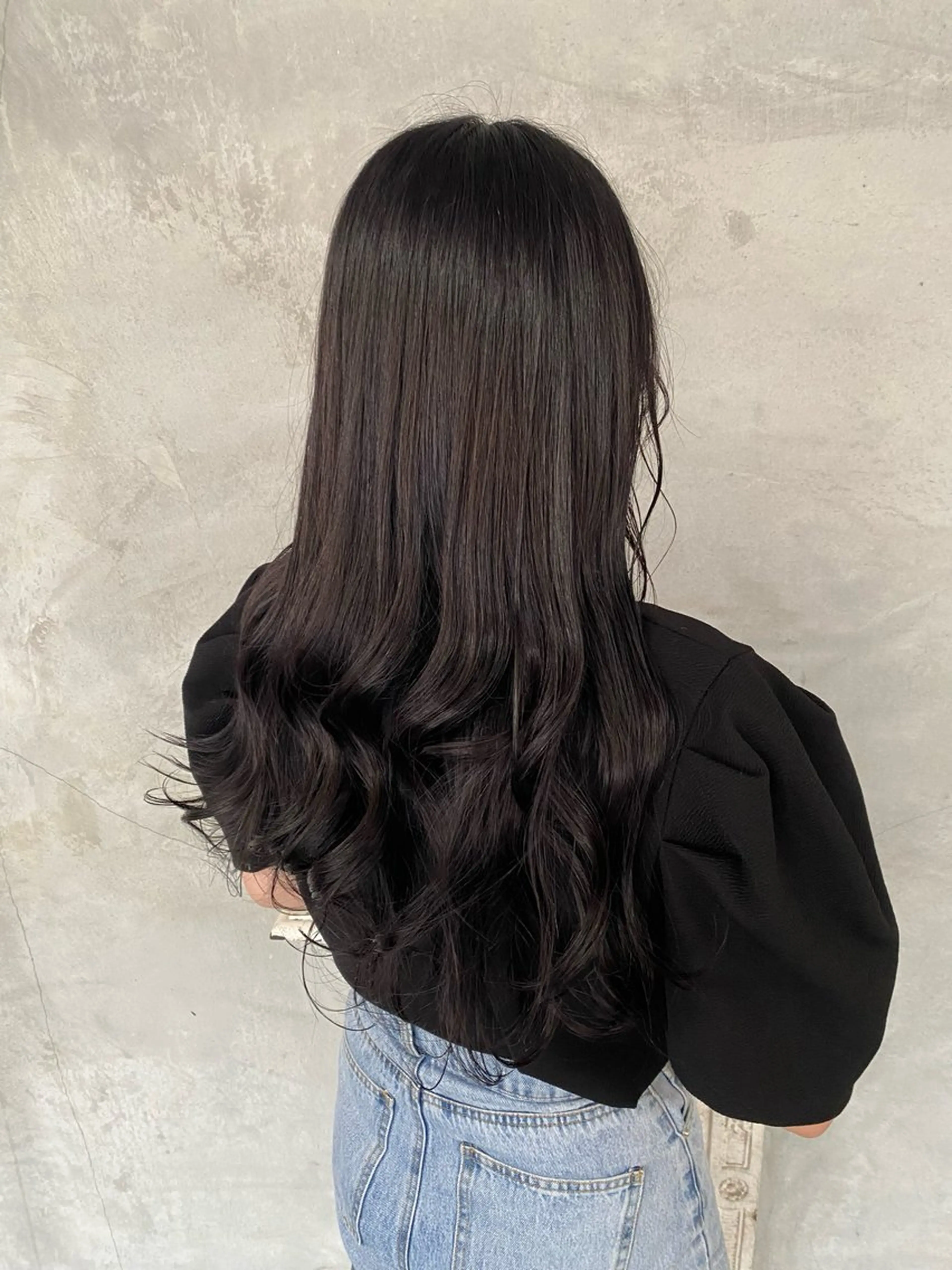 ロング カラー 黒髪 ブラウンカラー トリートメント カット ヘアカラー SET-UP美和店 松井　柚葉のヘアスタイル