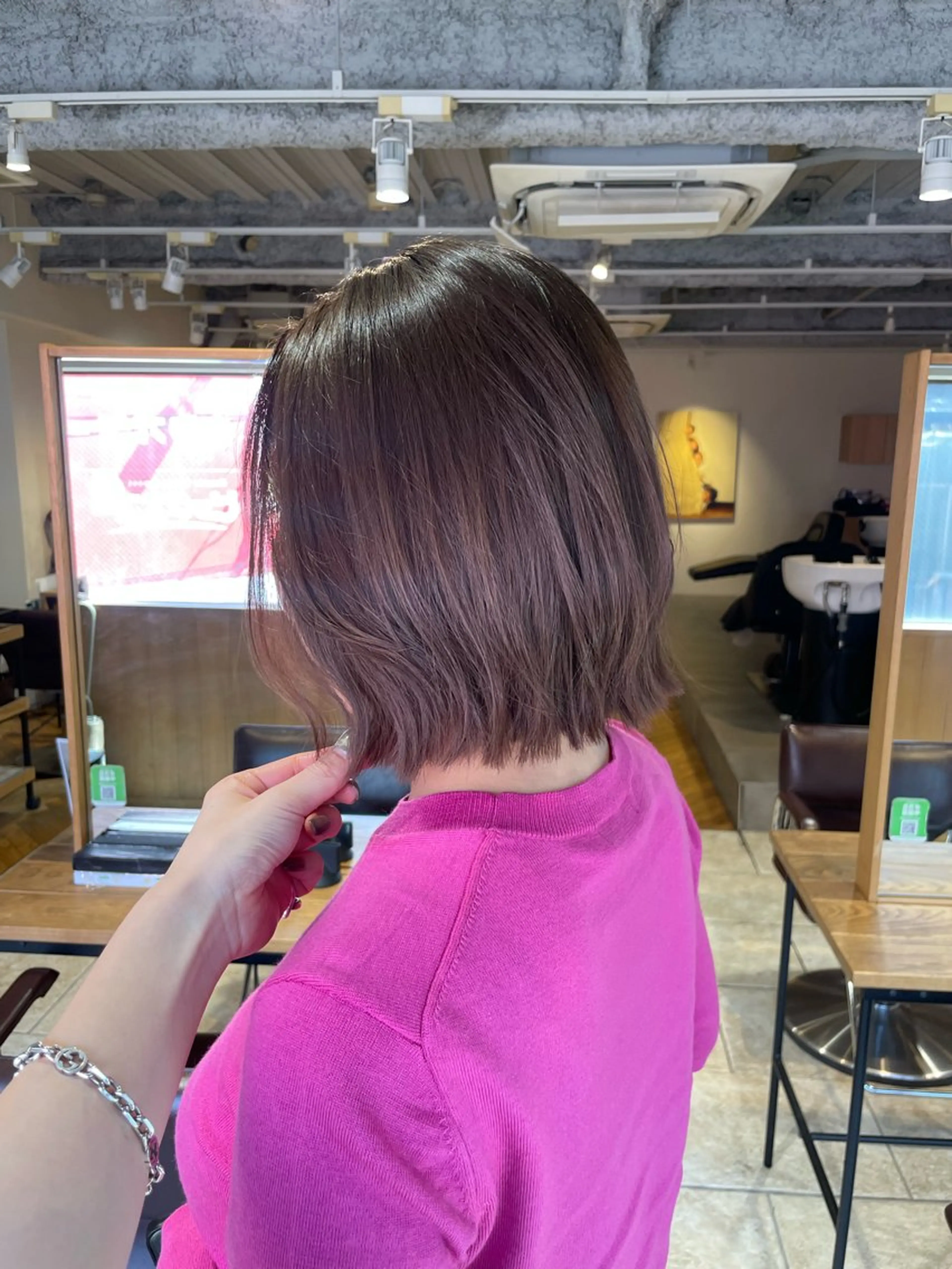 ショート カラー ヘアカラー トリートメント レイヤー／髪質改善／ 銀座／CHIEのヘアスタイル