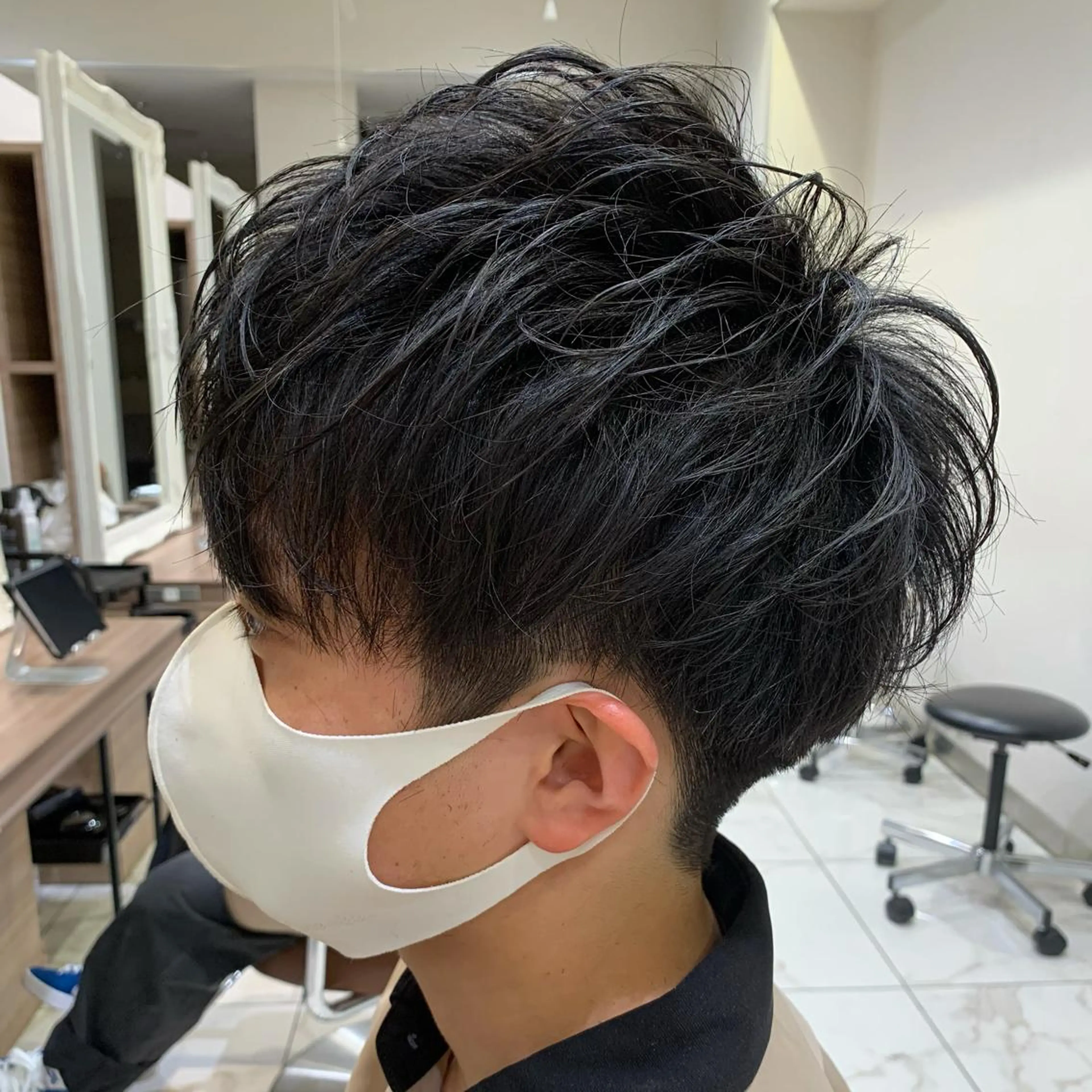 ショート メンズ カット 【メンズ縮毛矯正】 田中秀斗のヘアスタイル