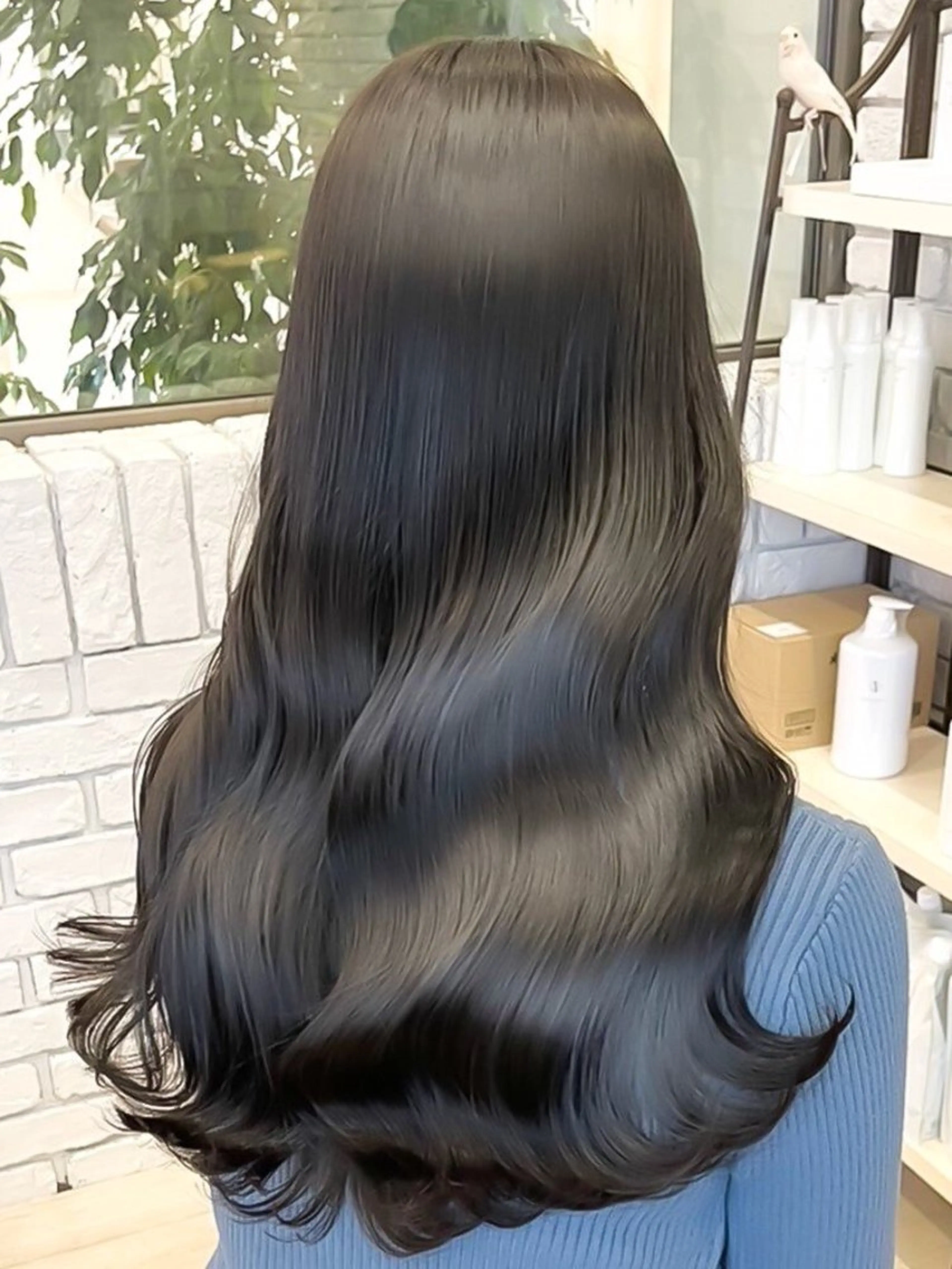 ロング カラー HAIR＆MAKE EARTH  戸塚店所属・透明感デザインカラー /髙橋/白髪ぼかし可のヘアスタイル