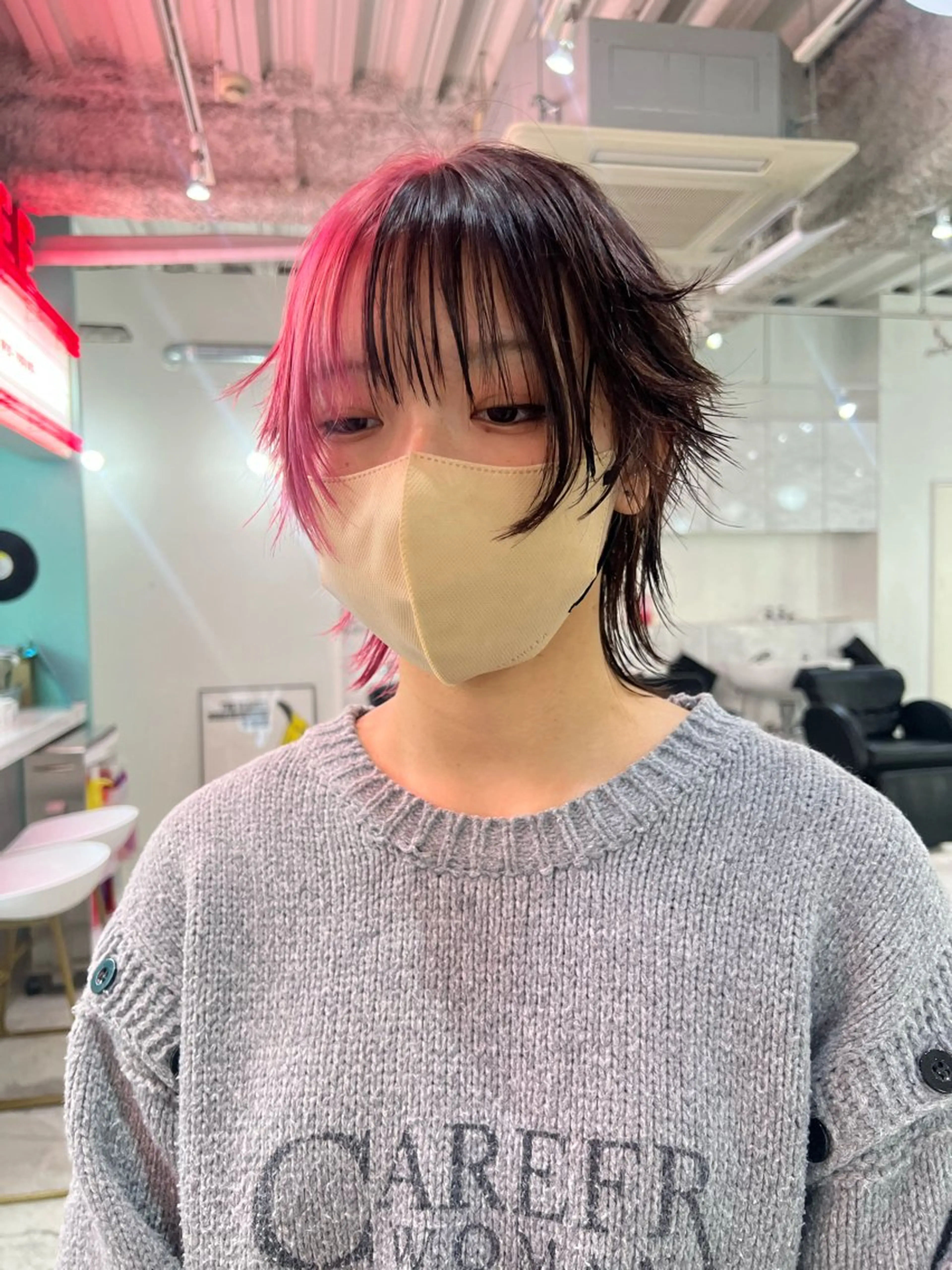 ショート カット ヘアカラー 💥ウルフカット デザインあんな💥のヘアスタイル