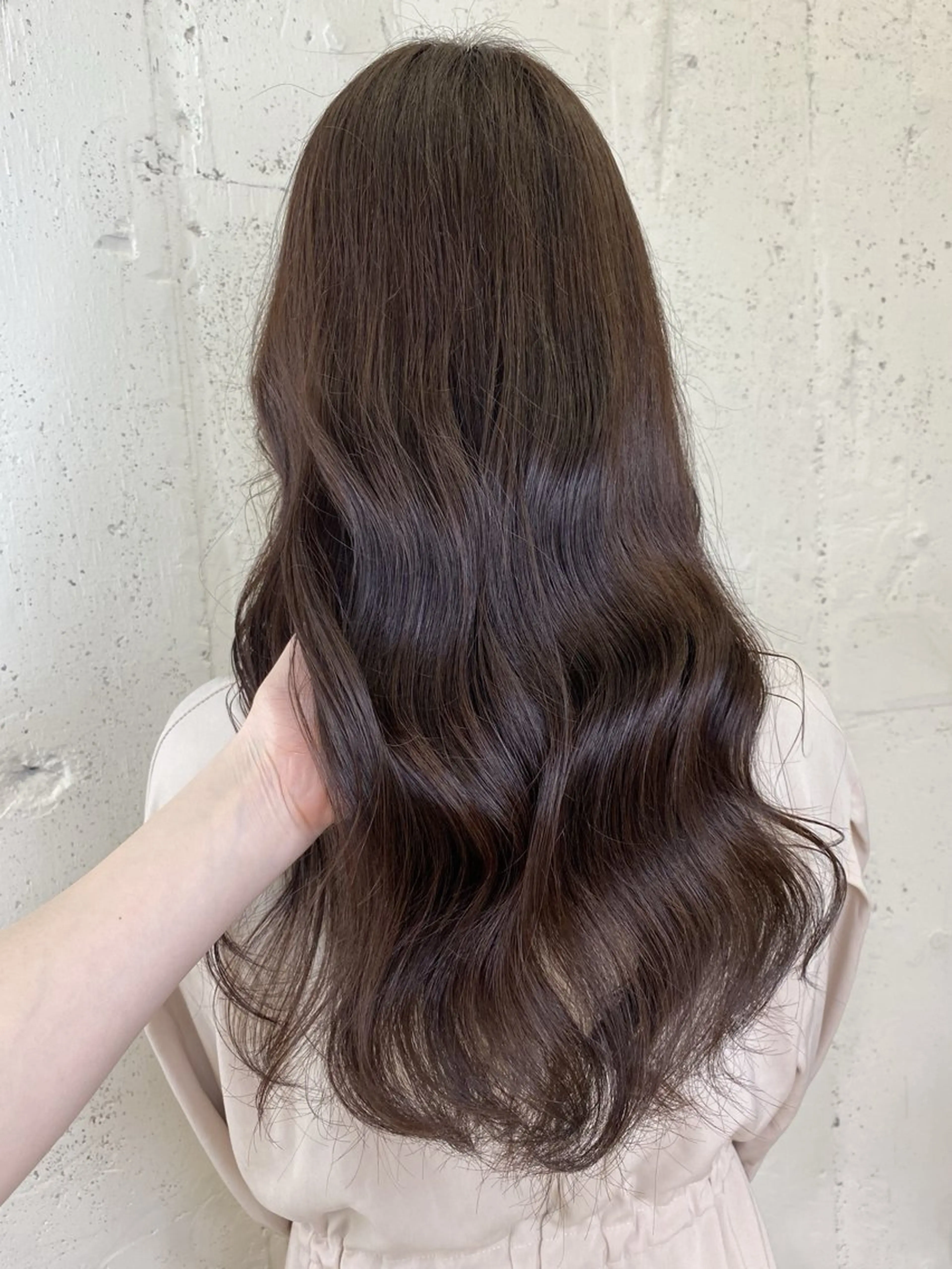 ロング カラー 透明感カラー🎀／ 寒色カラー／マツエクのヘアスタイル