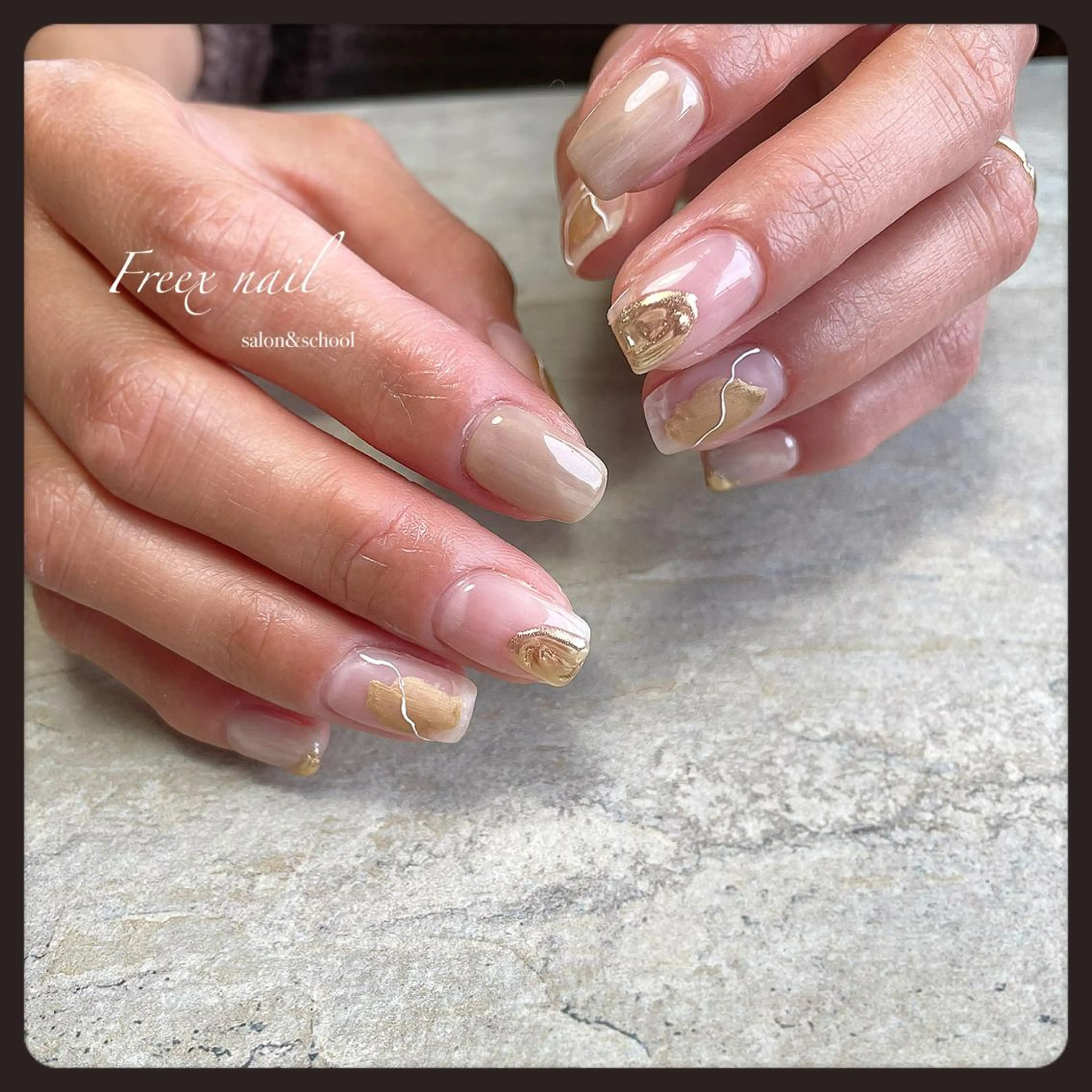 ネイル ニュアンスネイル ハンドネイル ハンドケア freex nail /ニュアンス/個性派のネイルデザイン