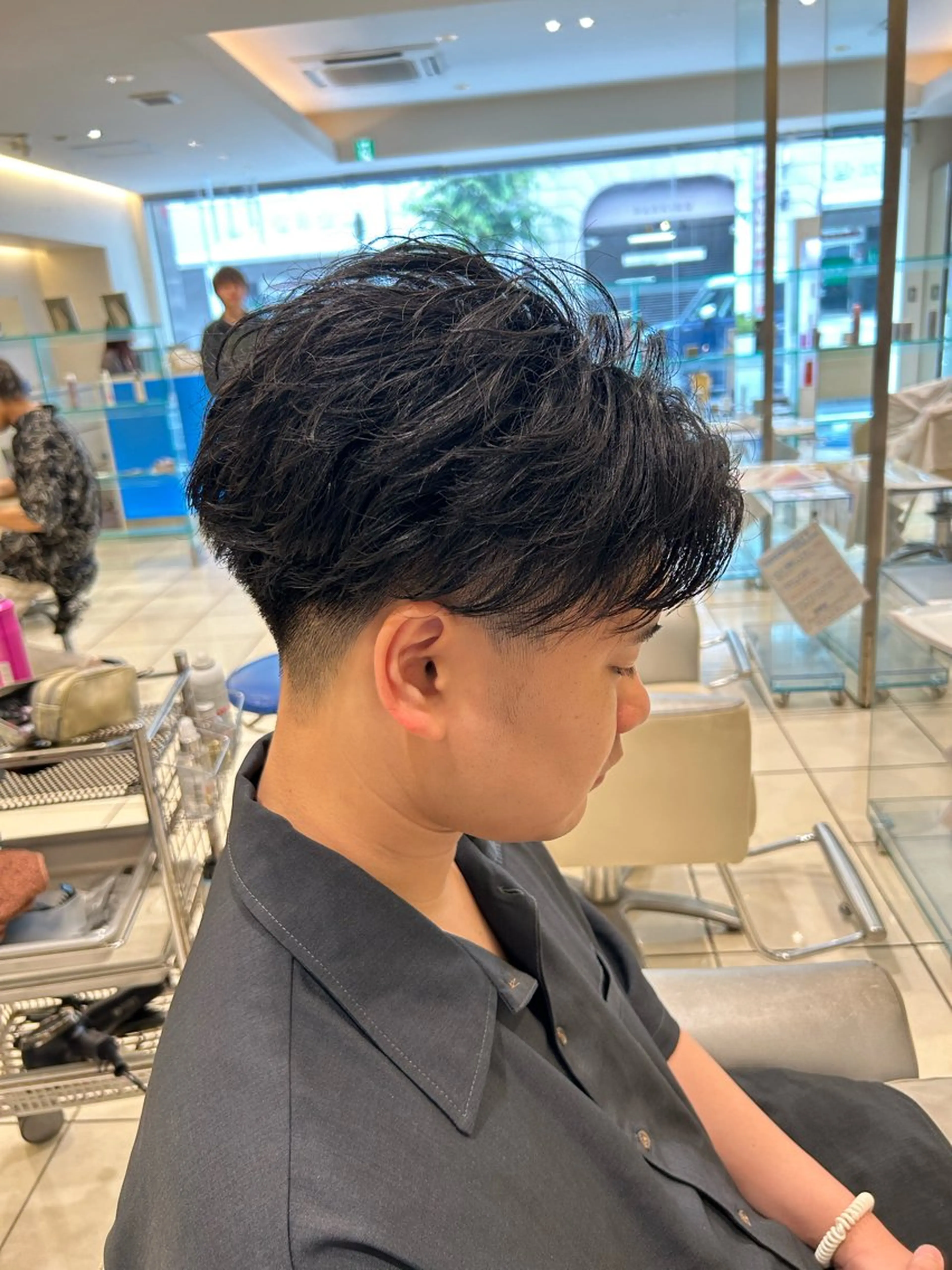 ショート パーマ メンズパーマ 副店長ユウタのヘアスタイル