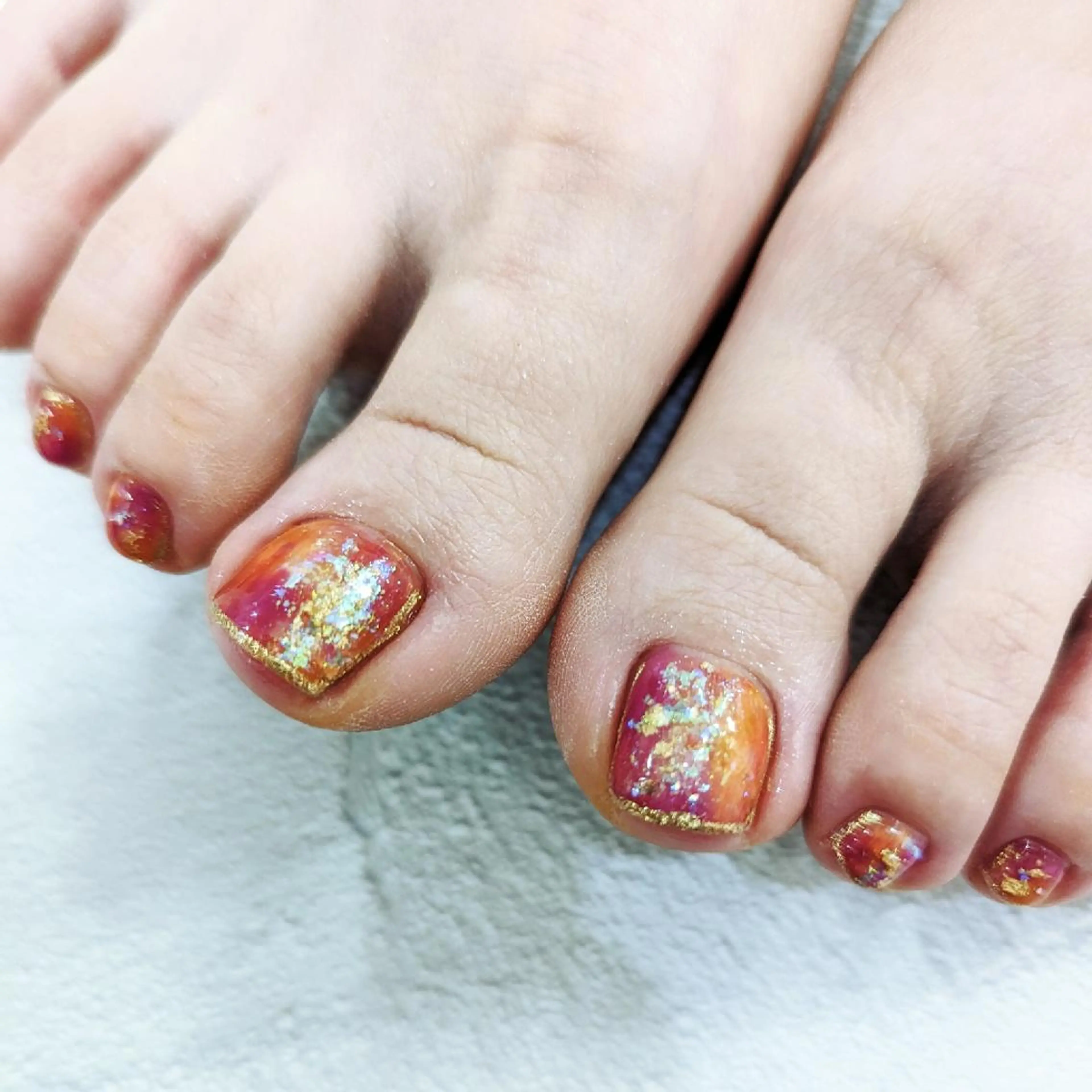 《フット》【オフなし&ケア込み】親指サンプルコースの写真