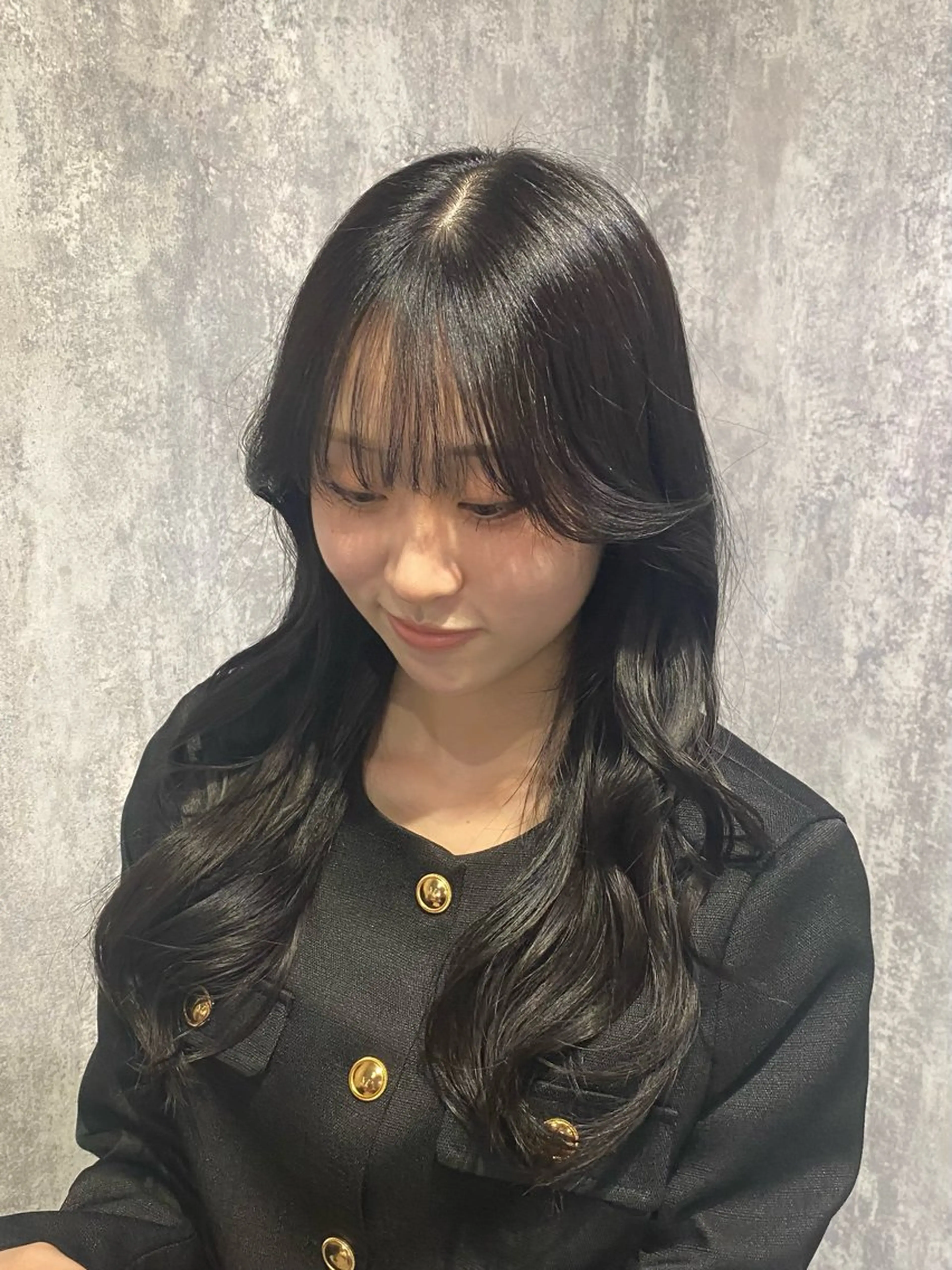 ロング カラー カット shiori/透明感 /顔周り/髪質改善のヘアスタイル