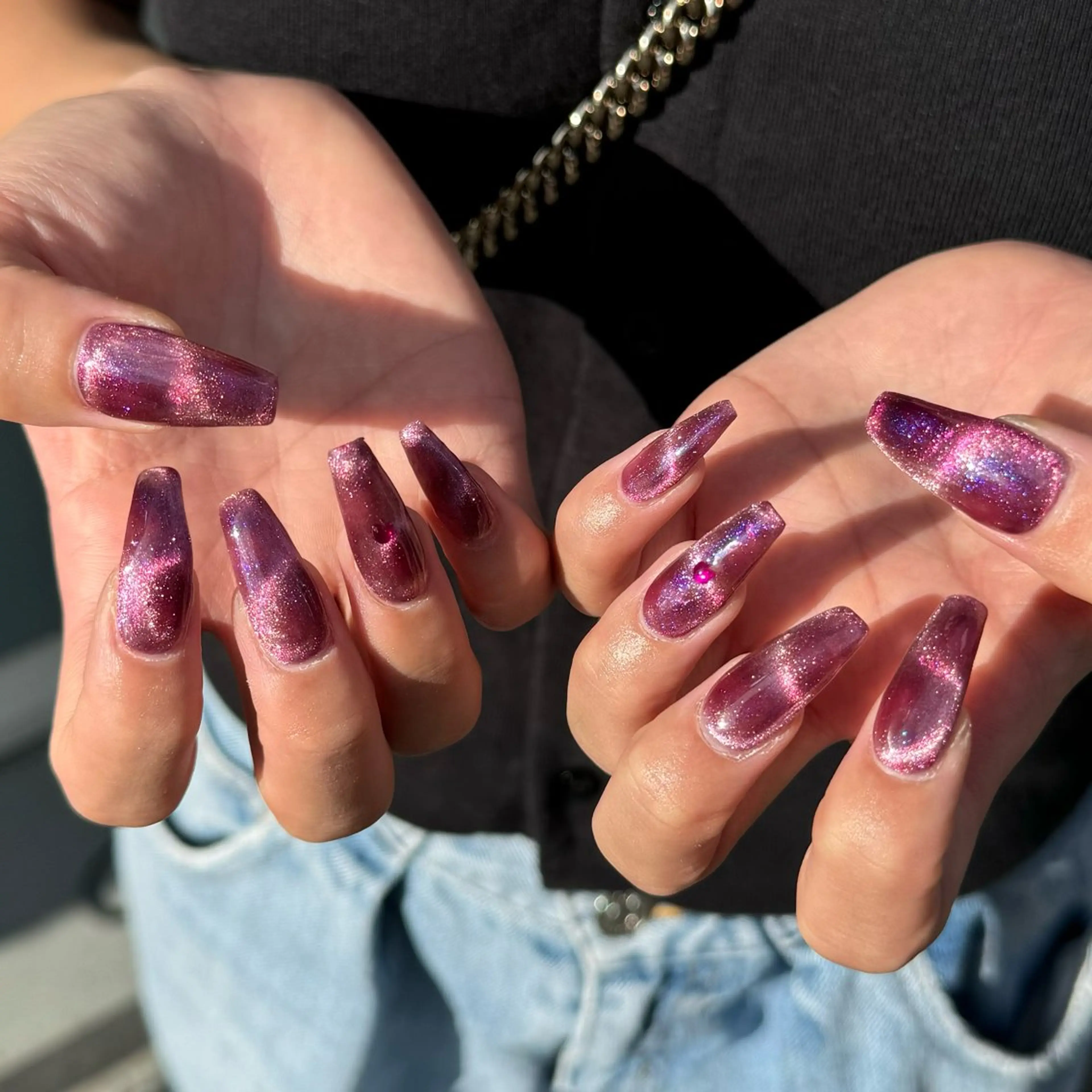 《4/13.16.17限定価格🌈》マグネットネイル🧲✨️【オフ、ケア込】の写真