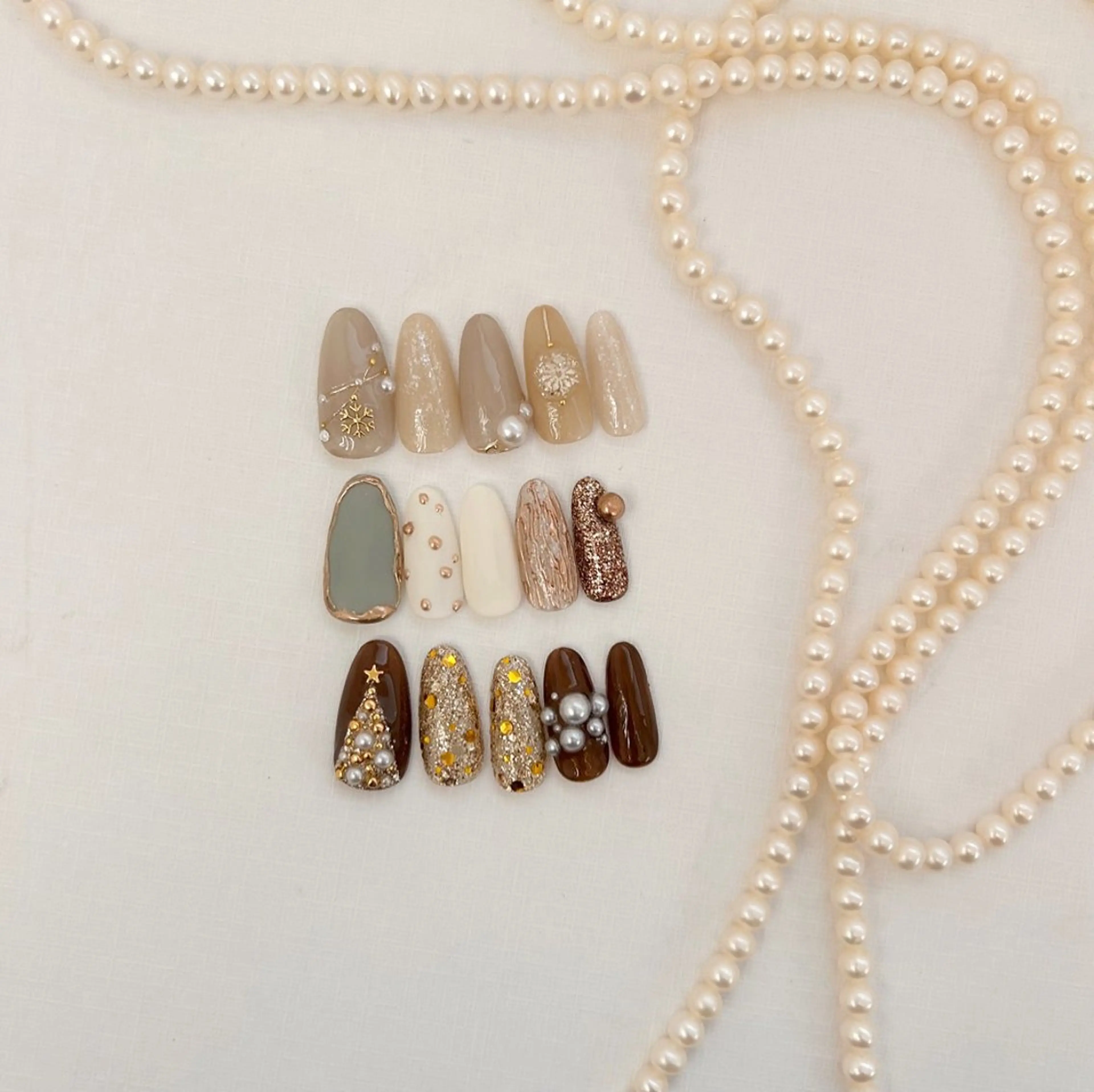 ネイル 冬ネイル クリスマス ハンドネイル nail salon  ADORE所属・Adore nailのネイルデザイン