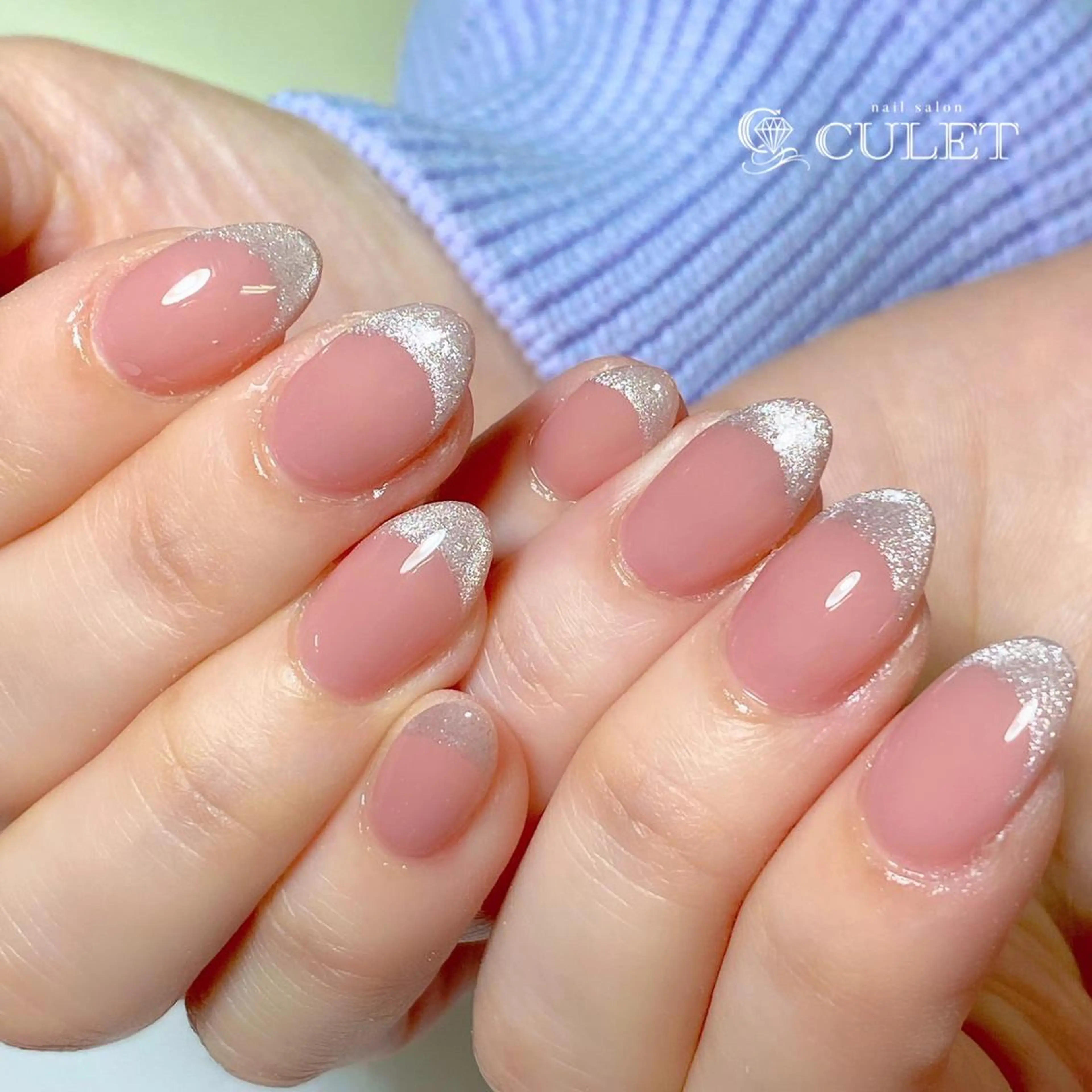 ネイル フレンチネイル CULET MOEのネイルデザイン