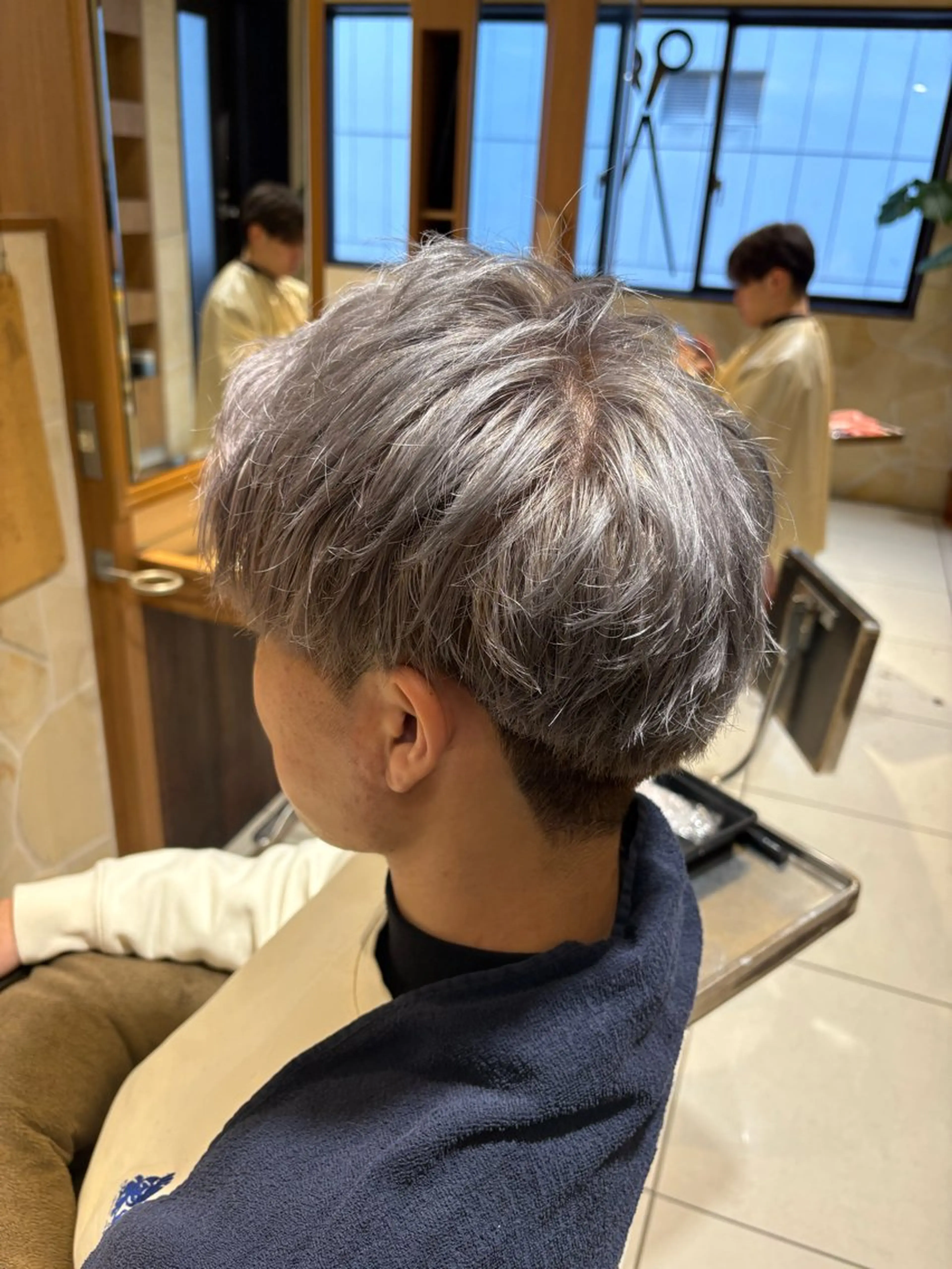 カラー メンズ レイヤー/切りっぱな しボブ✨️みずか💜のヘアスタイル