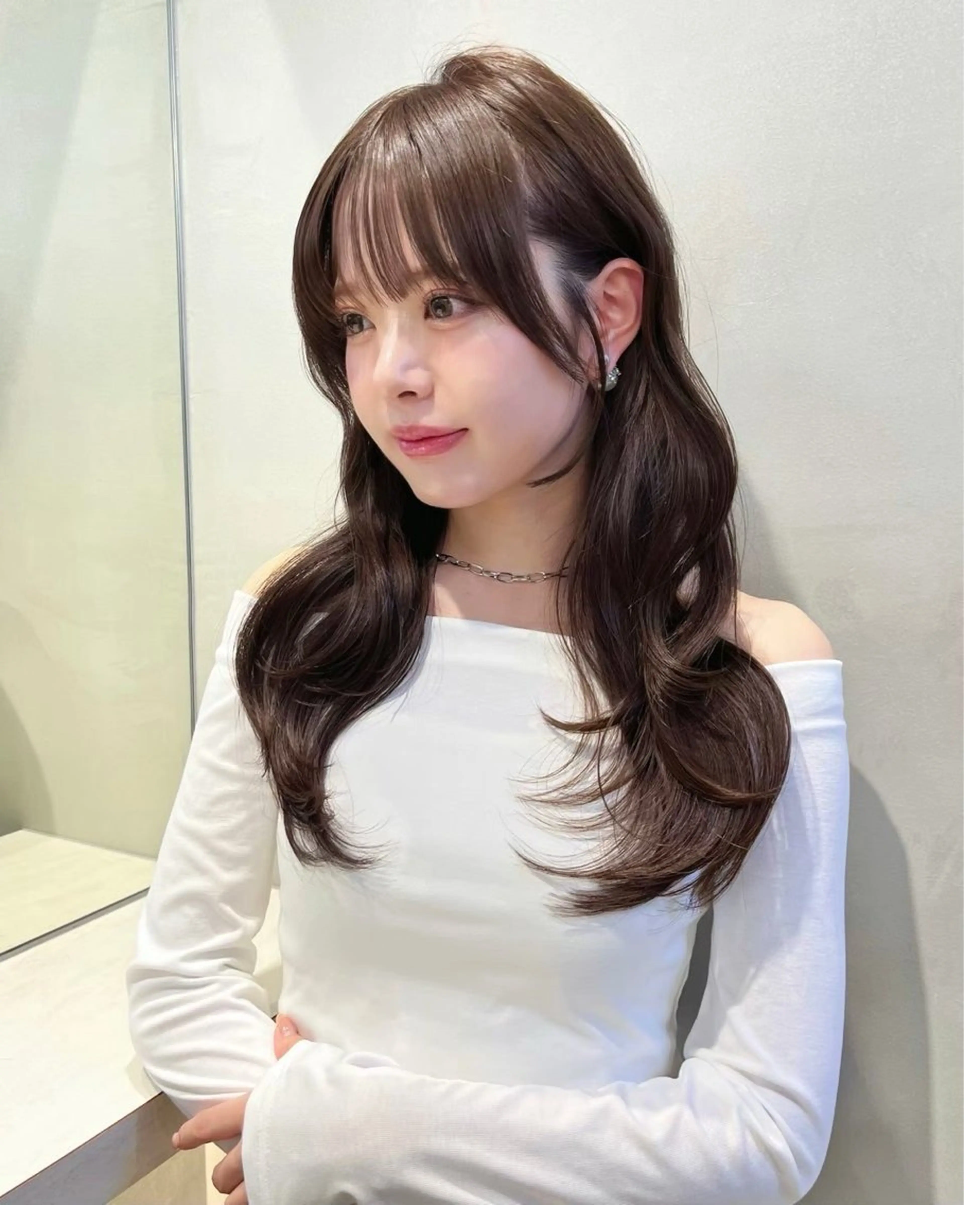 ロング レイヤーカット mina/浦和 ショート/韓国ヘアのヘアスタイル