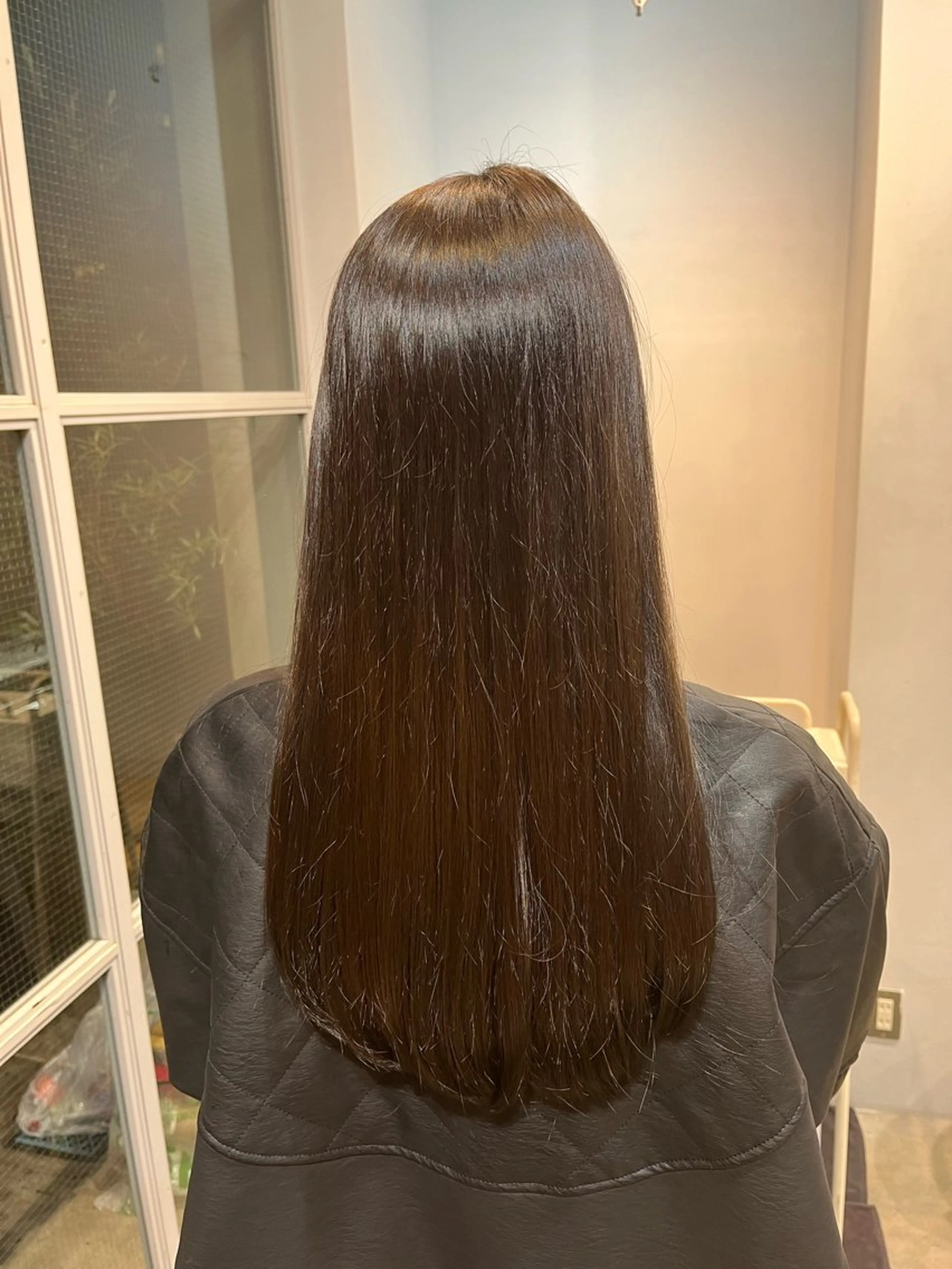 ロング パーマ ストレートパーマ -みつま はるな-のヘアスタイル