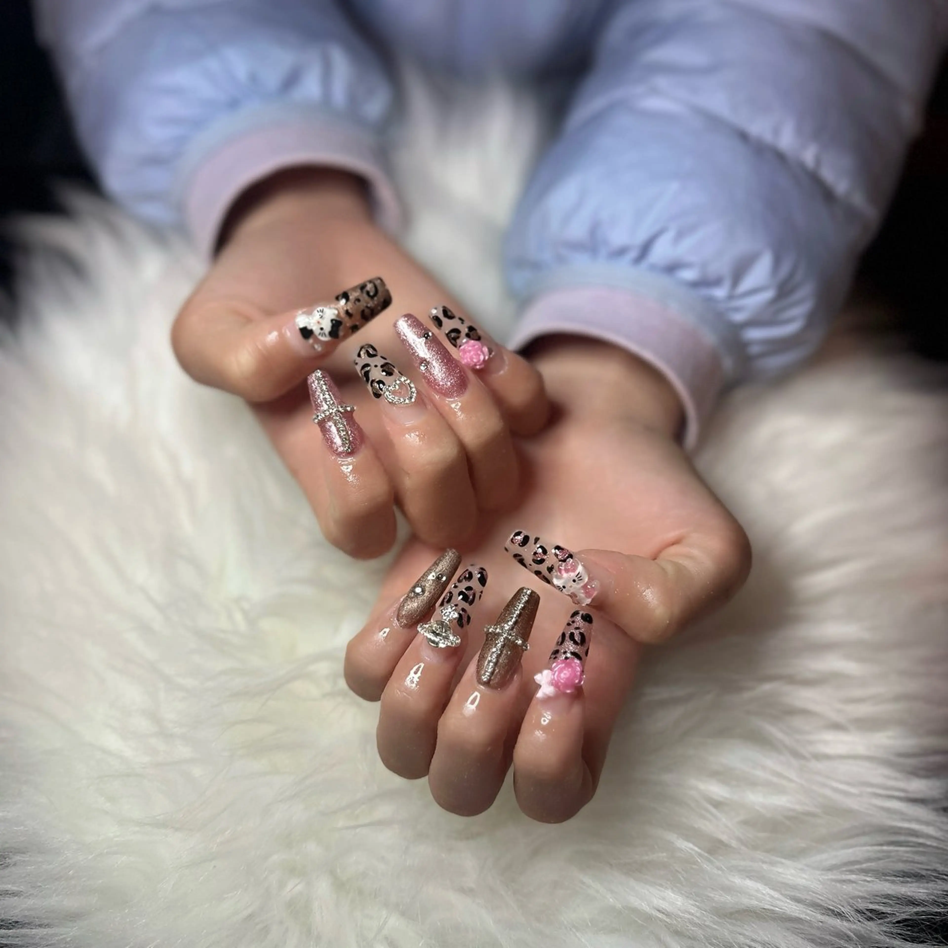 ネイル アニマル柄 ハンドネイル tee nailのネイルデザイン