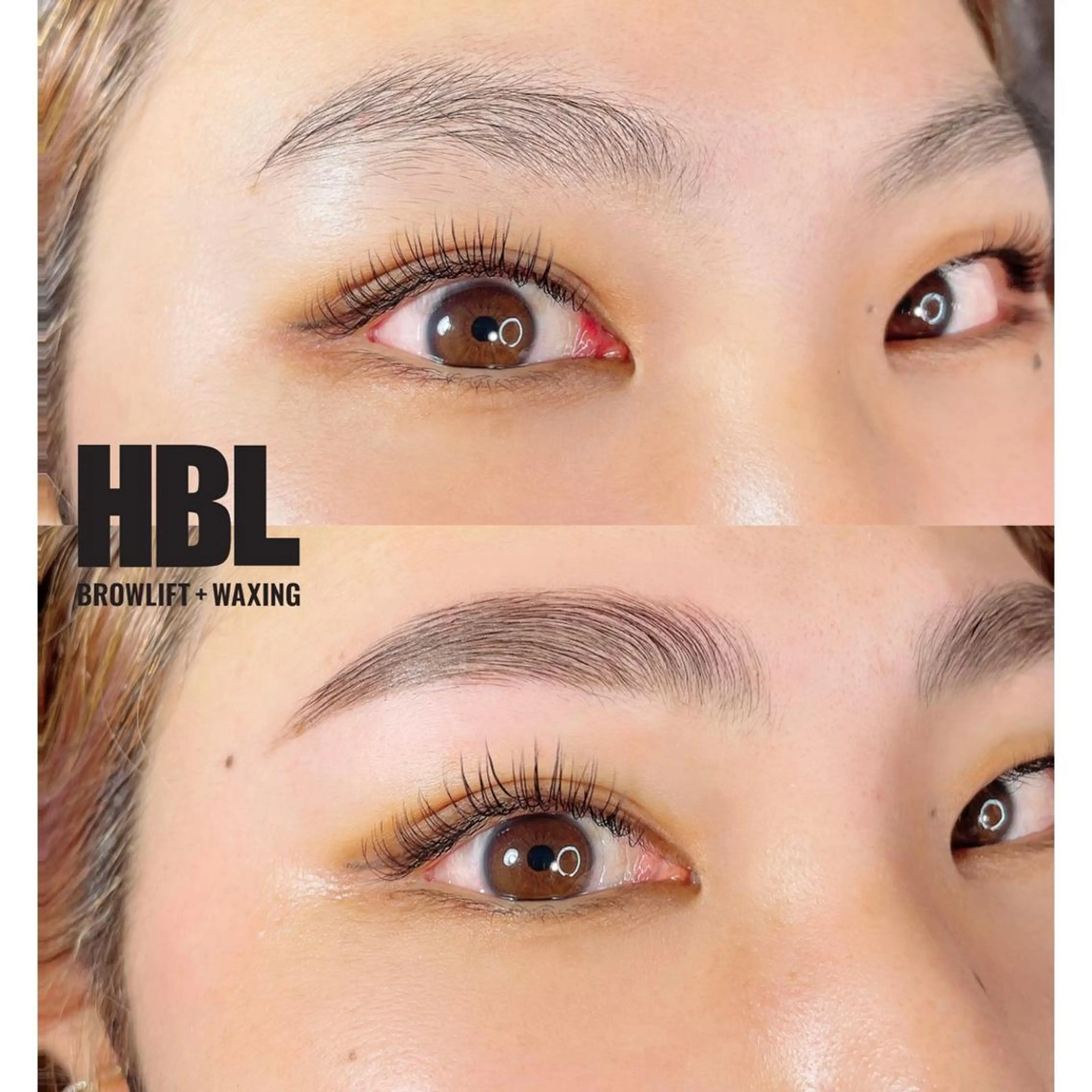 マツエク・マツパ アイブロウ フラットラッシュ ナチュラル 上下エクステ/マツパ HBL★miroirのマツエク・マツパデザイン