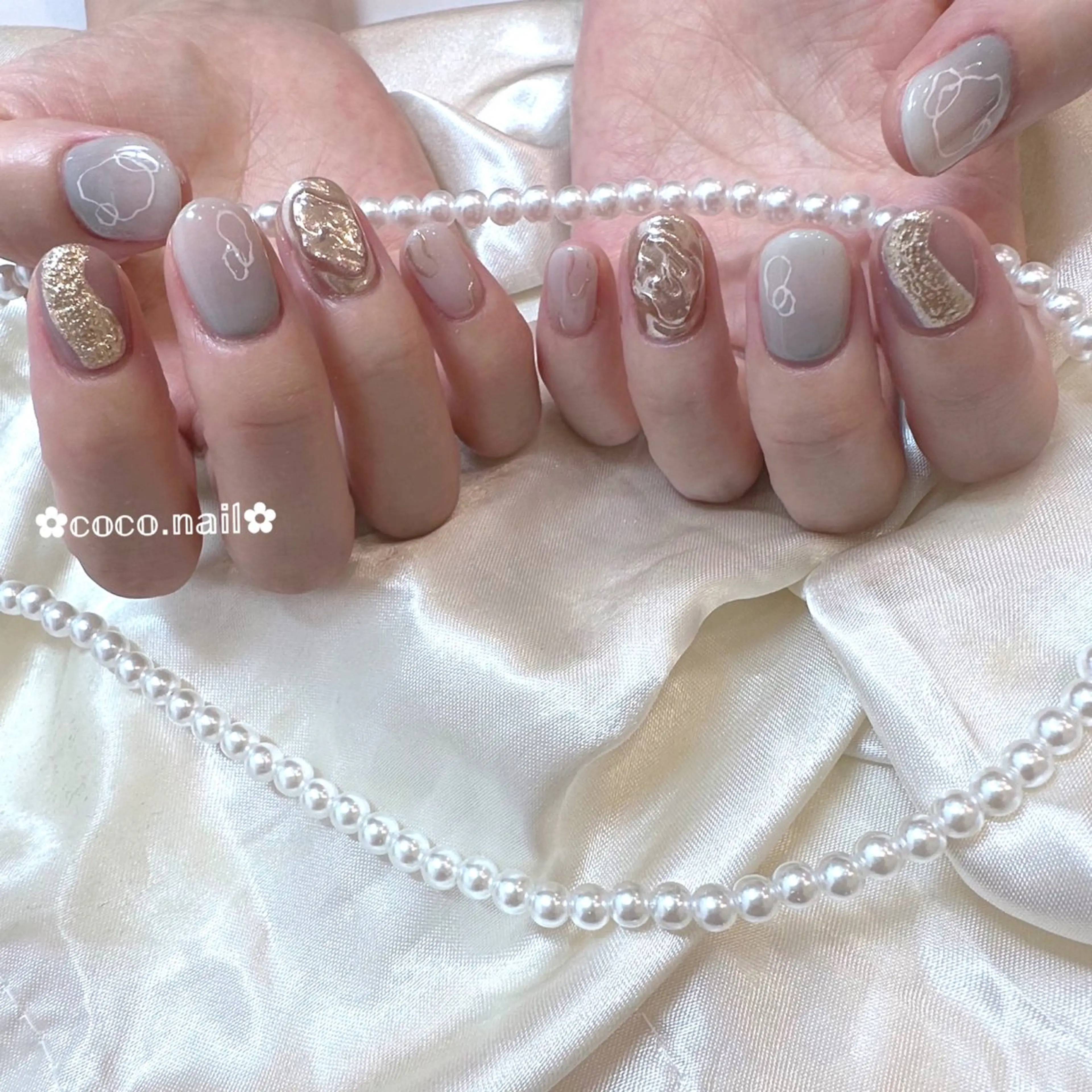 ネイル ハンドネイル lili.nail y2k/長さ出しのネイルデザイン