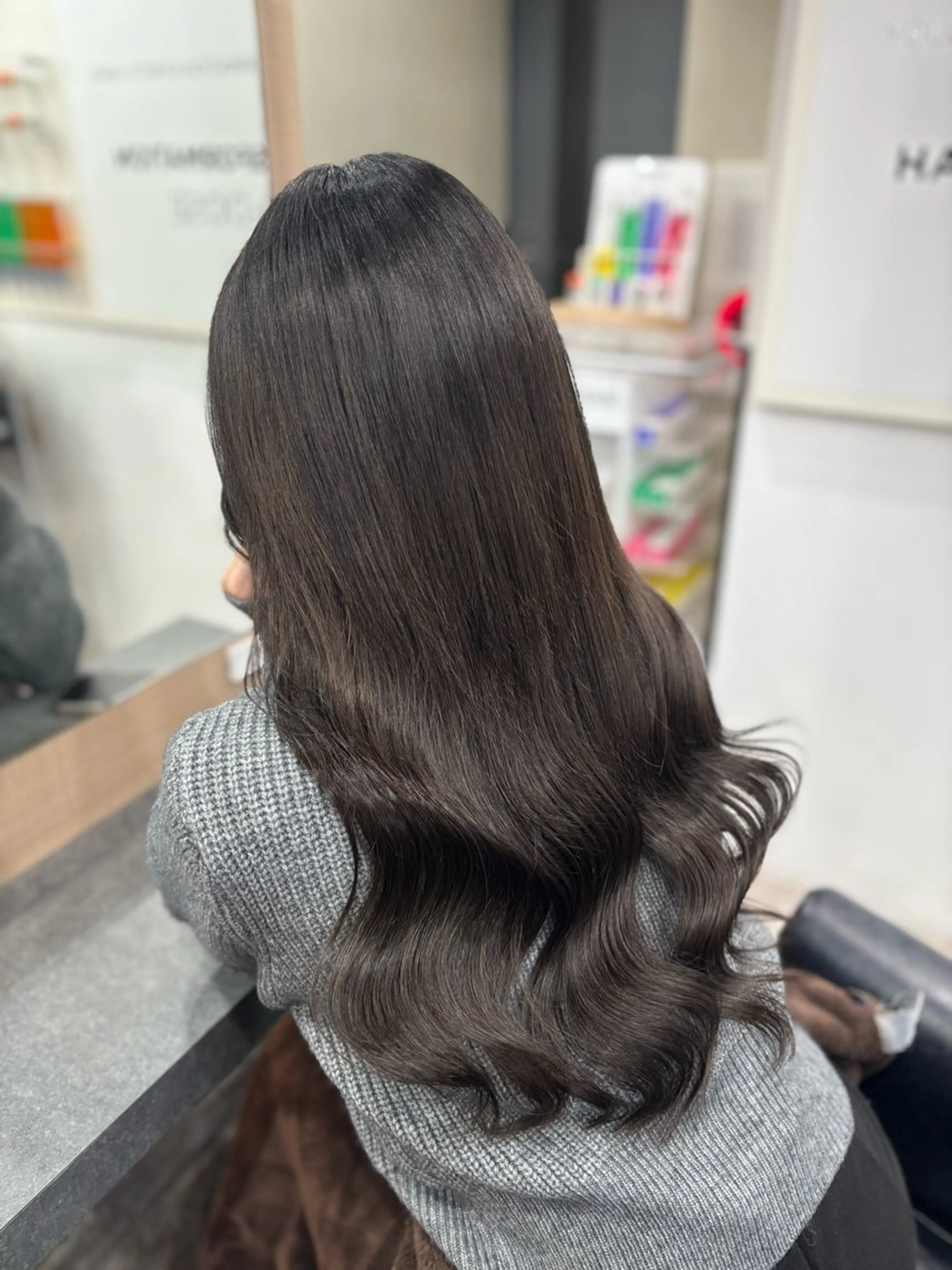 ロング エクステ 髪質改善 レイヤーカット エクステ 横浜/エクステ特化× 艶カラー/あいかのヘアスタイル