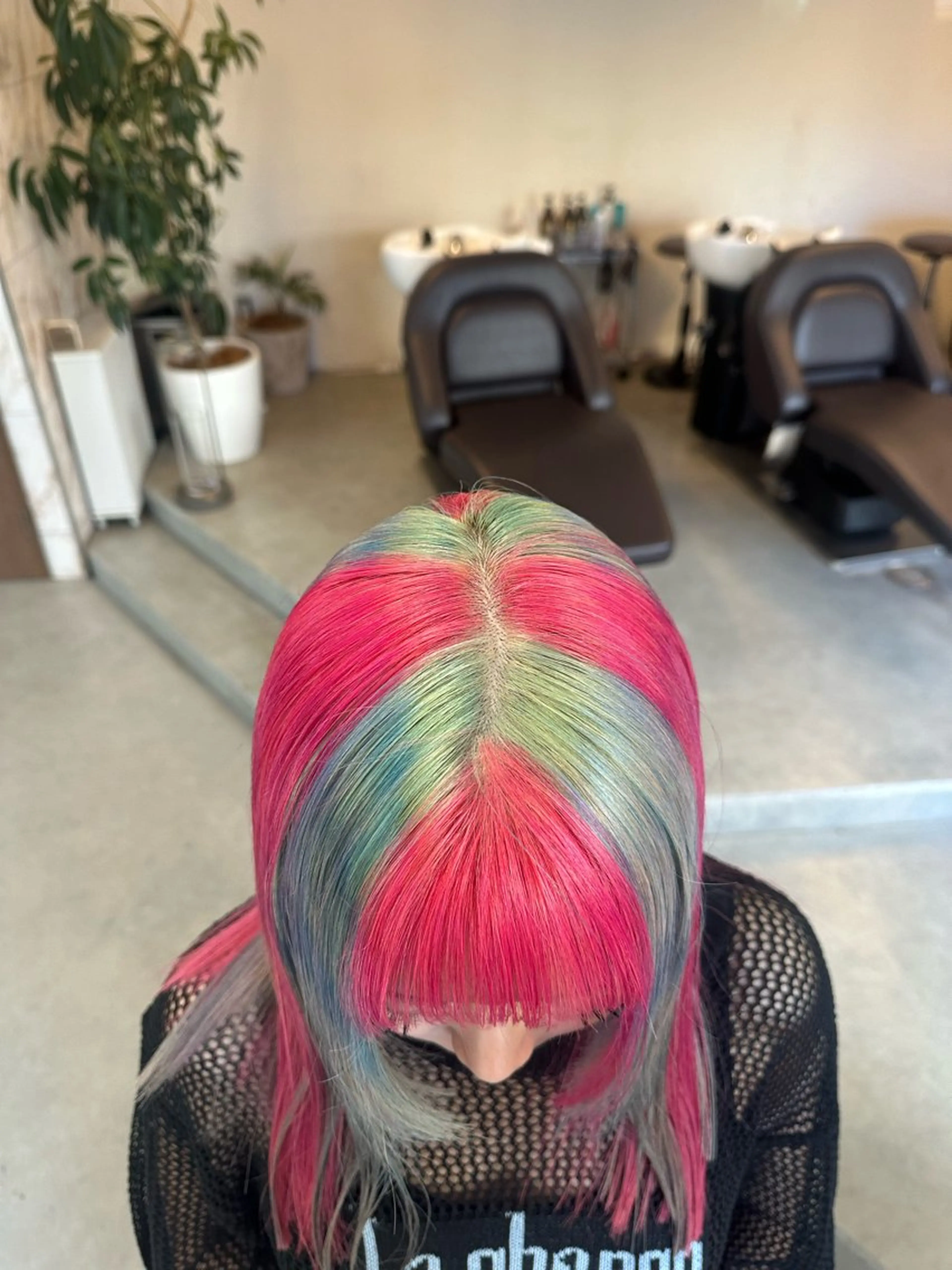 セミロング カラー ハイトーン×似合わせ 🌱中川慎之介のヘアスタイル