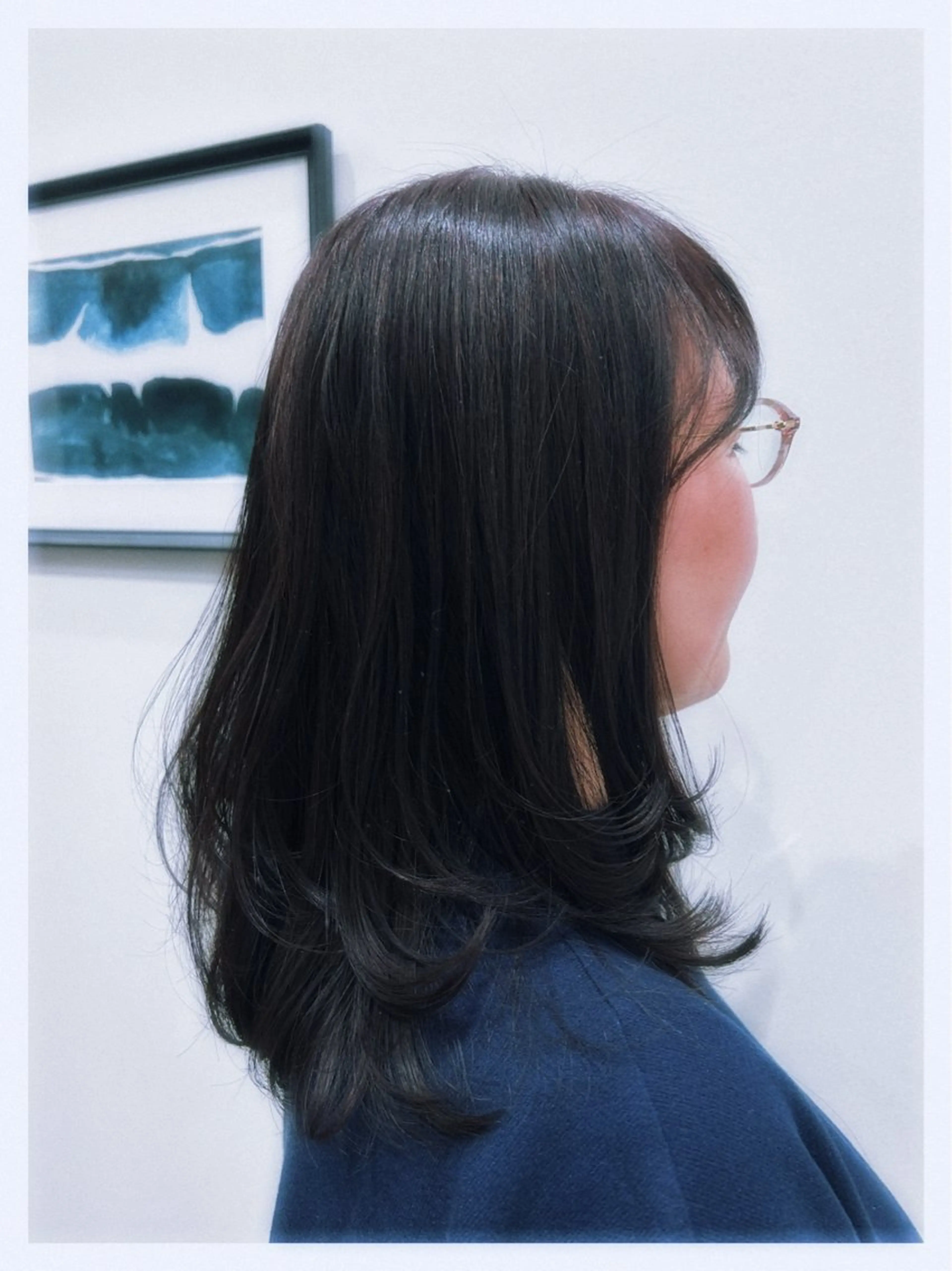 ミディアム レイヤーカット 無料カットカラー／ モデル募集💈市川春のヘアスタイル
