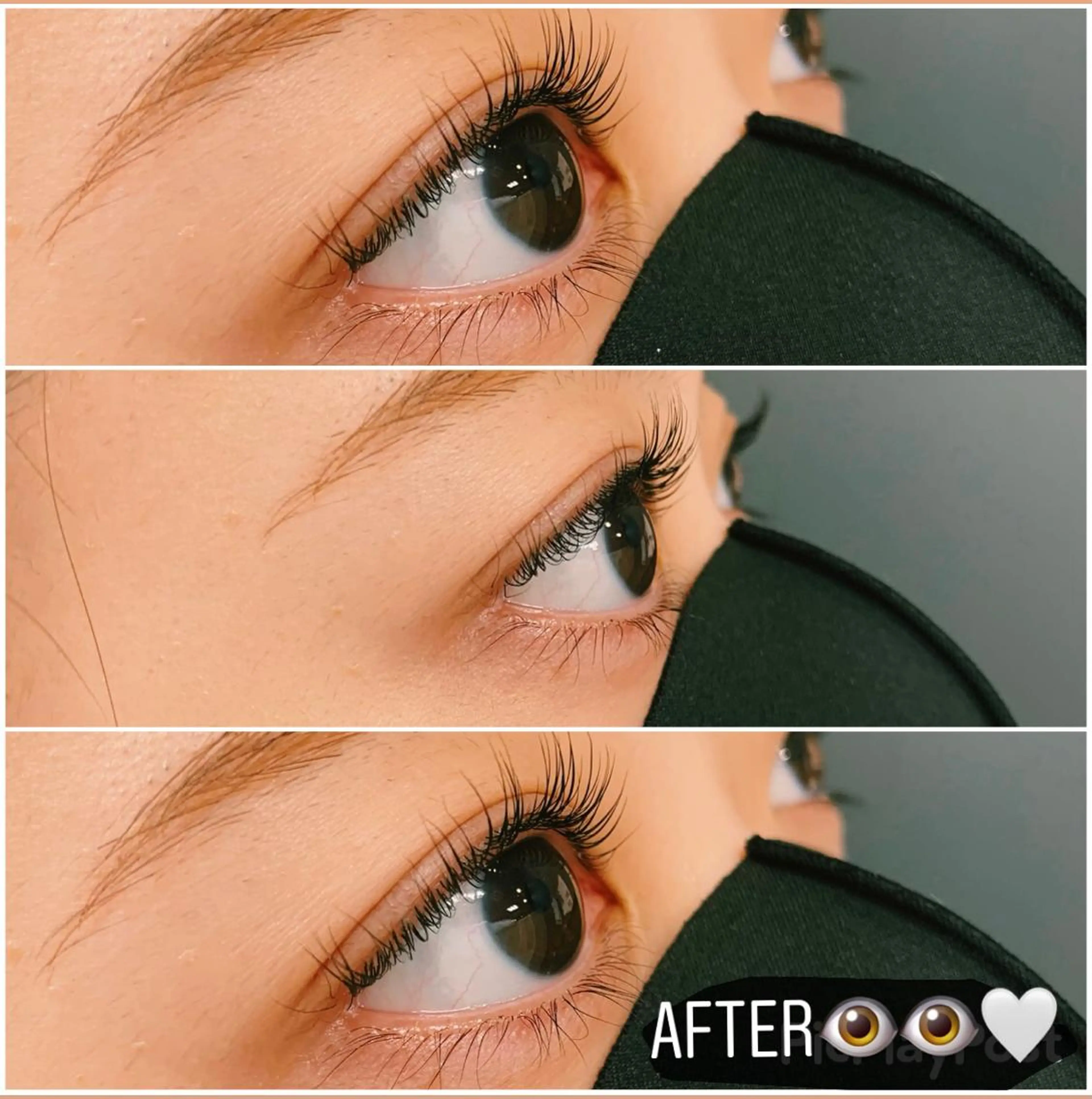 マツエク・マツパ ナチュラル brow&lash WAVEのマツエク・マツパデザイン