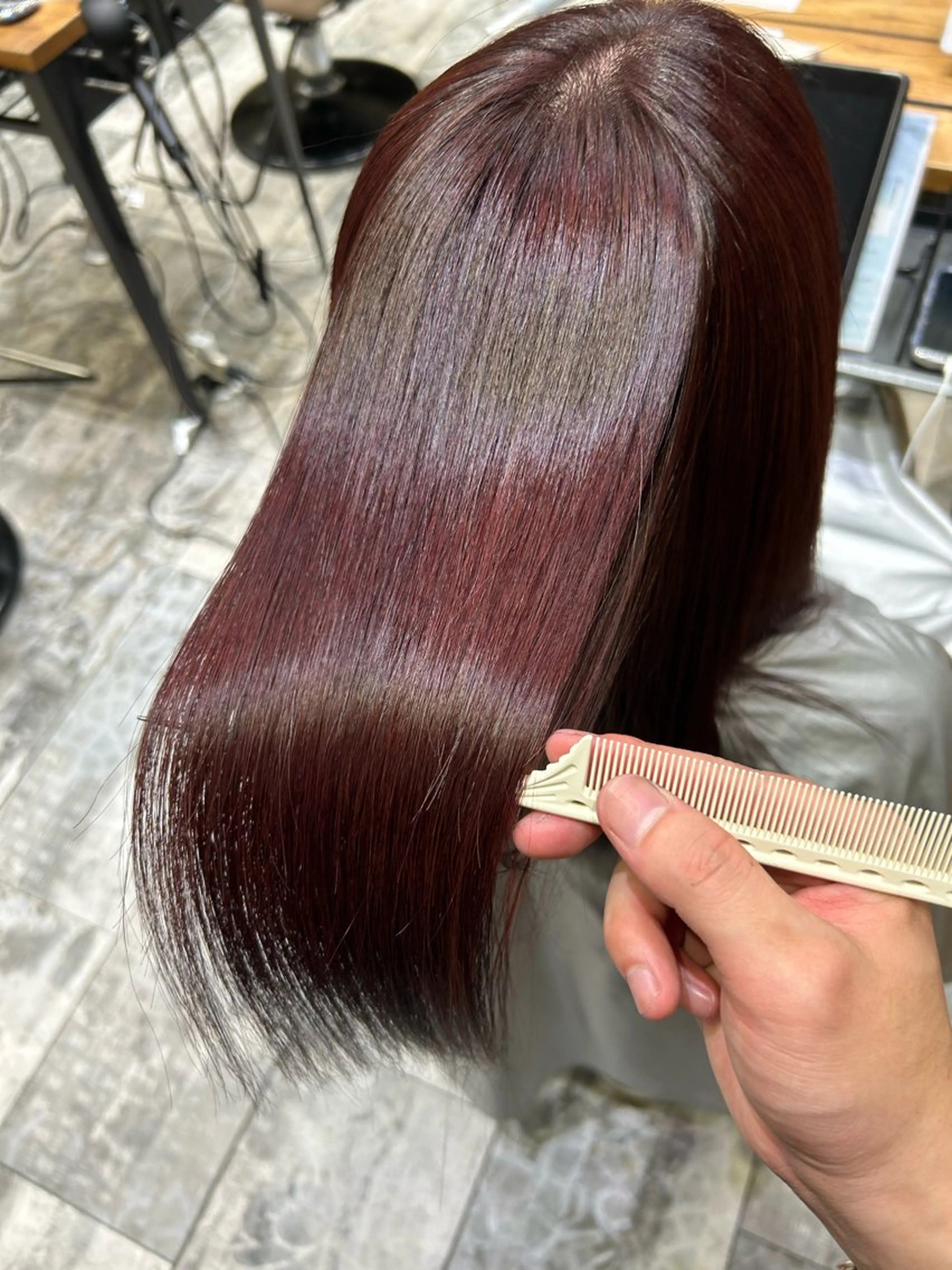 セミロング カラー パーマ ブリーチ ケアブリーチ ダブルカラー イヤリングカラー ハイライトカラー カット ヘアカラー 縮毛矯正 トリートメント 新宿✨顔周りカット 韓国ヘア/坂本亜裟海のヘアスタイル