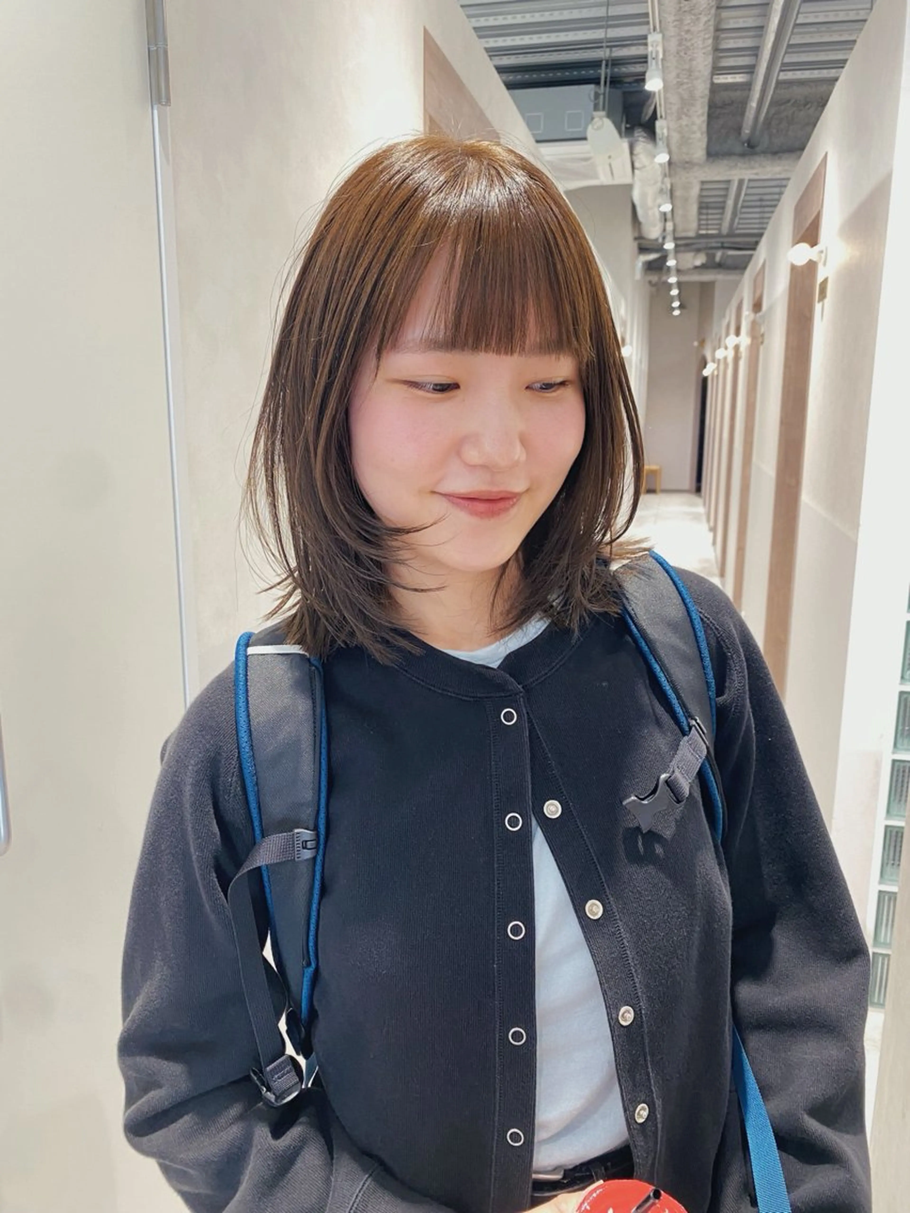 ミディアム カラー 砂原 ひよりのヘアスタイル