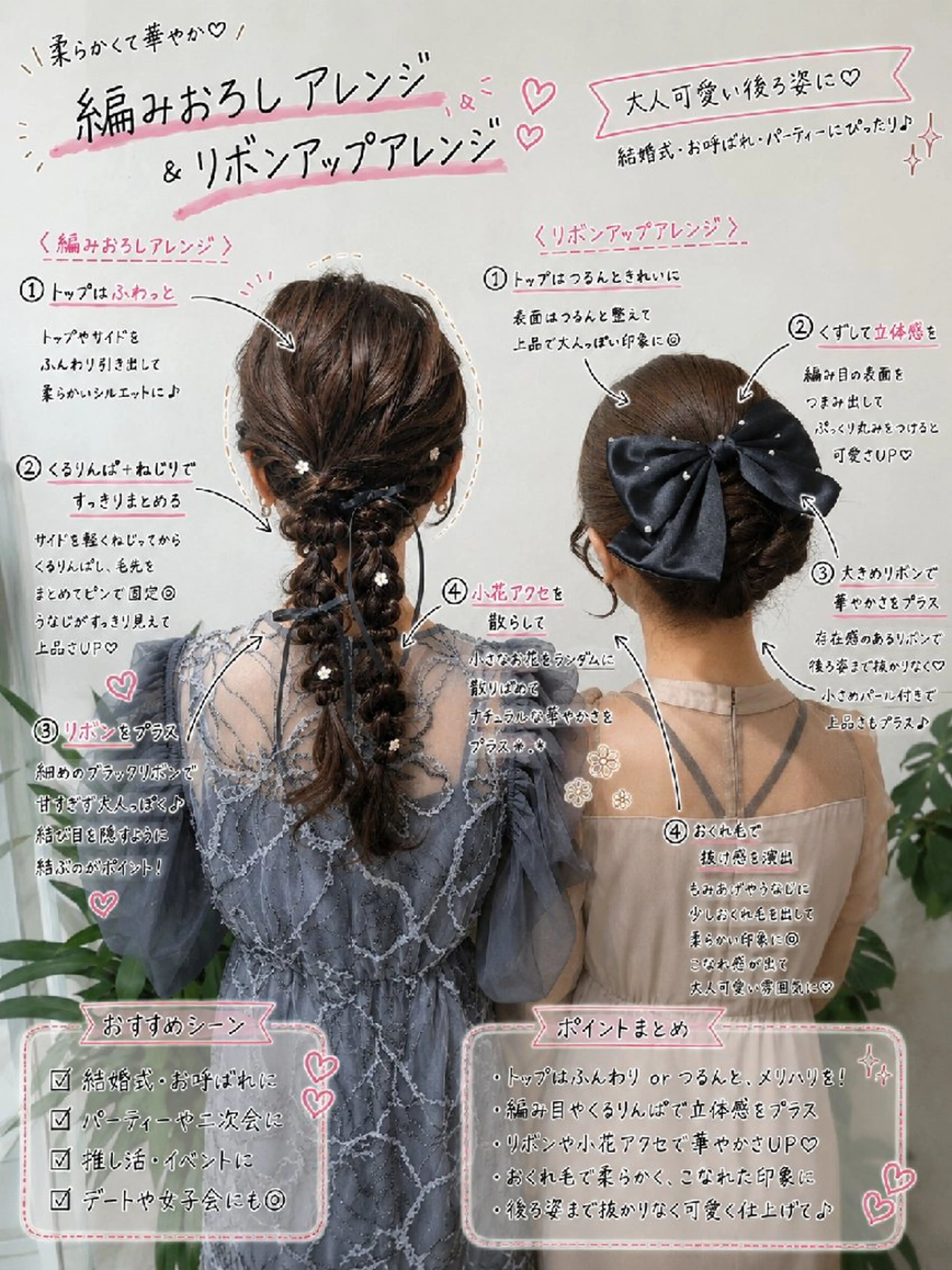 ヘアアレンジ セミロング ヘアセット 渥美 寿美翔のヘアスタイル