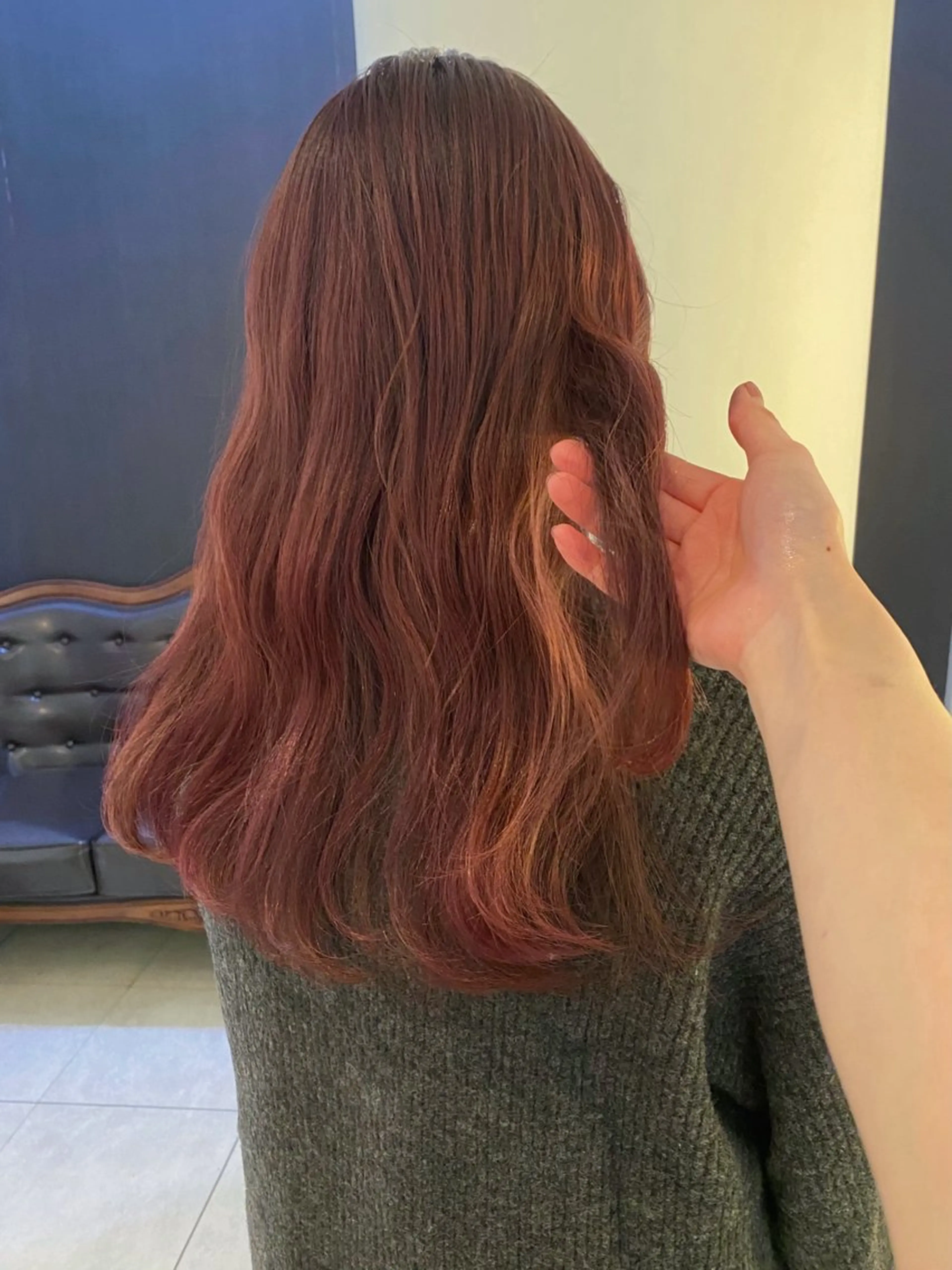 ロング カラー ブリーチ ブリーチなしカラー カット ヘアカラー トリートメント mai / linoah˚✧のヘアスタイル