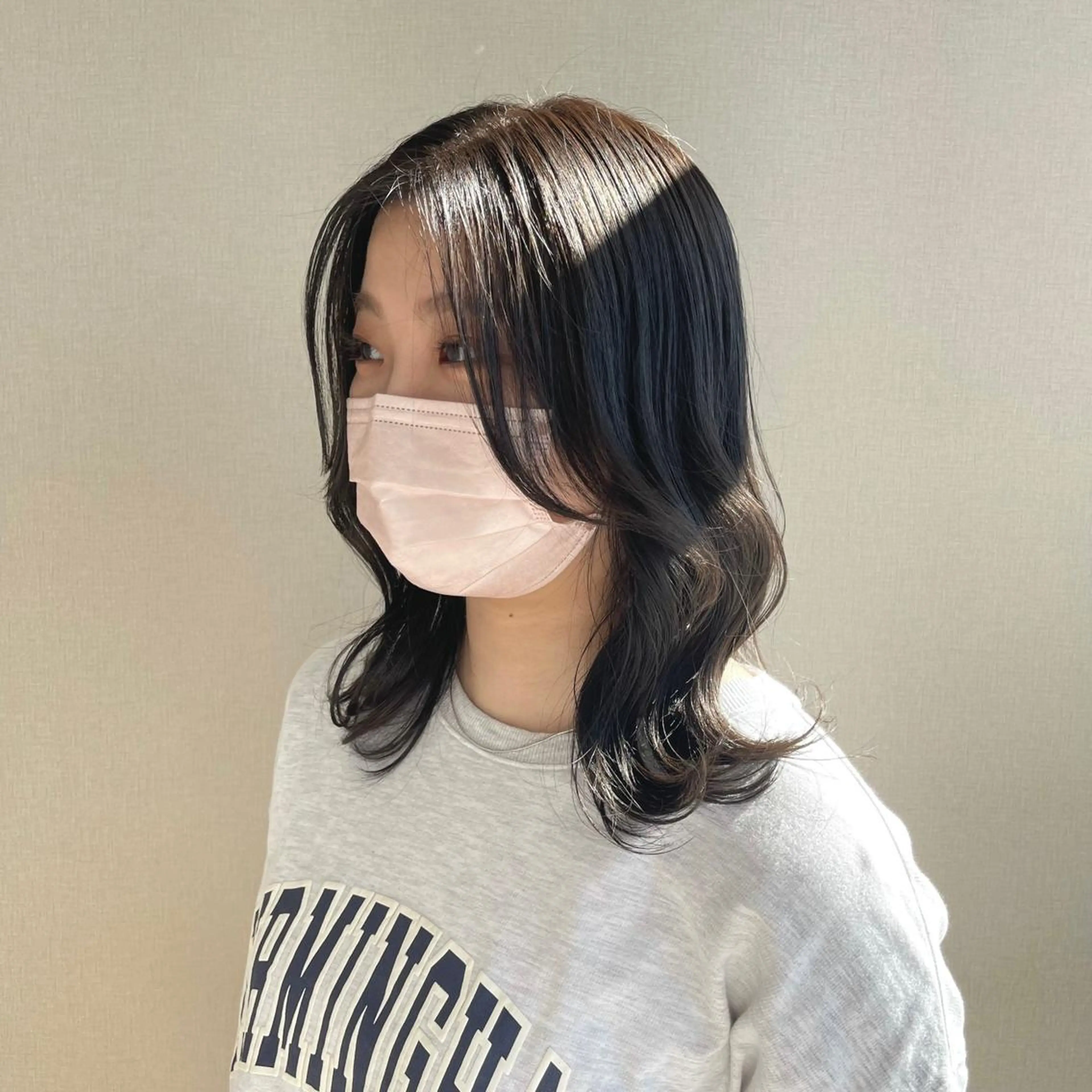 ミディアム カラー 砂川朱音⌇鶴見区横堤 ⌇抜け感ヘア⌇韓国風のヘアスタイル