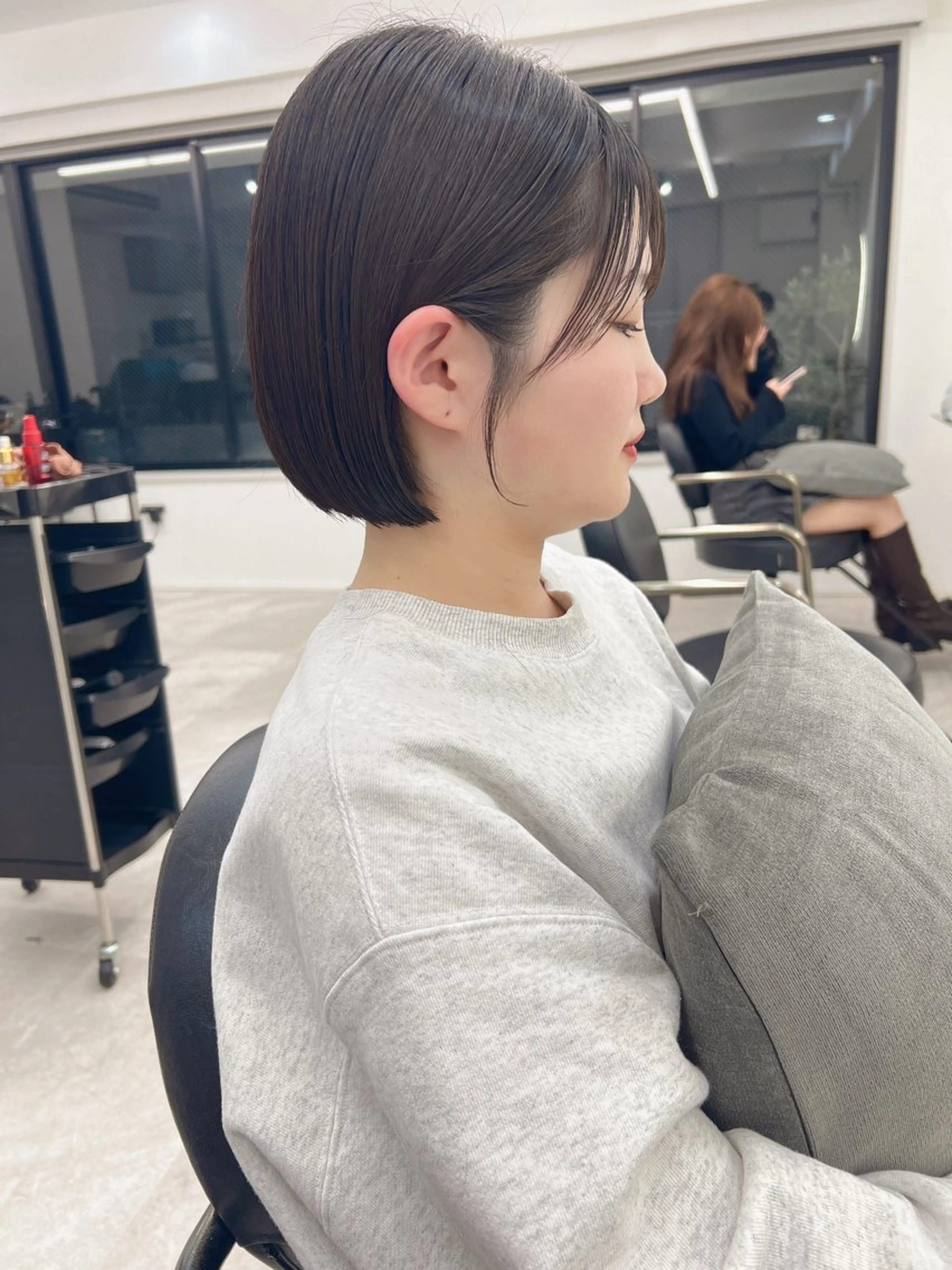ショート 切りっぱなしボブ 前下がりボブ ショートボブ ボブ タンバルモリ ショート/ ボブ/今井皓のヘアスタイル