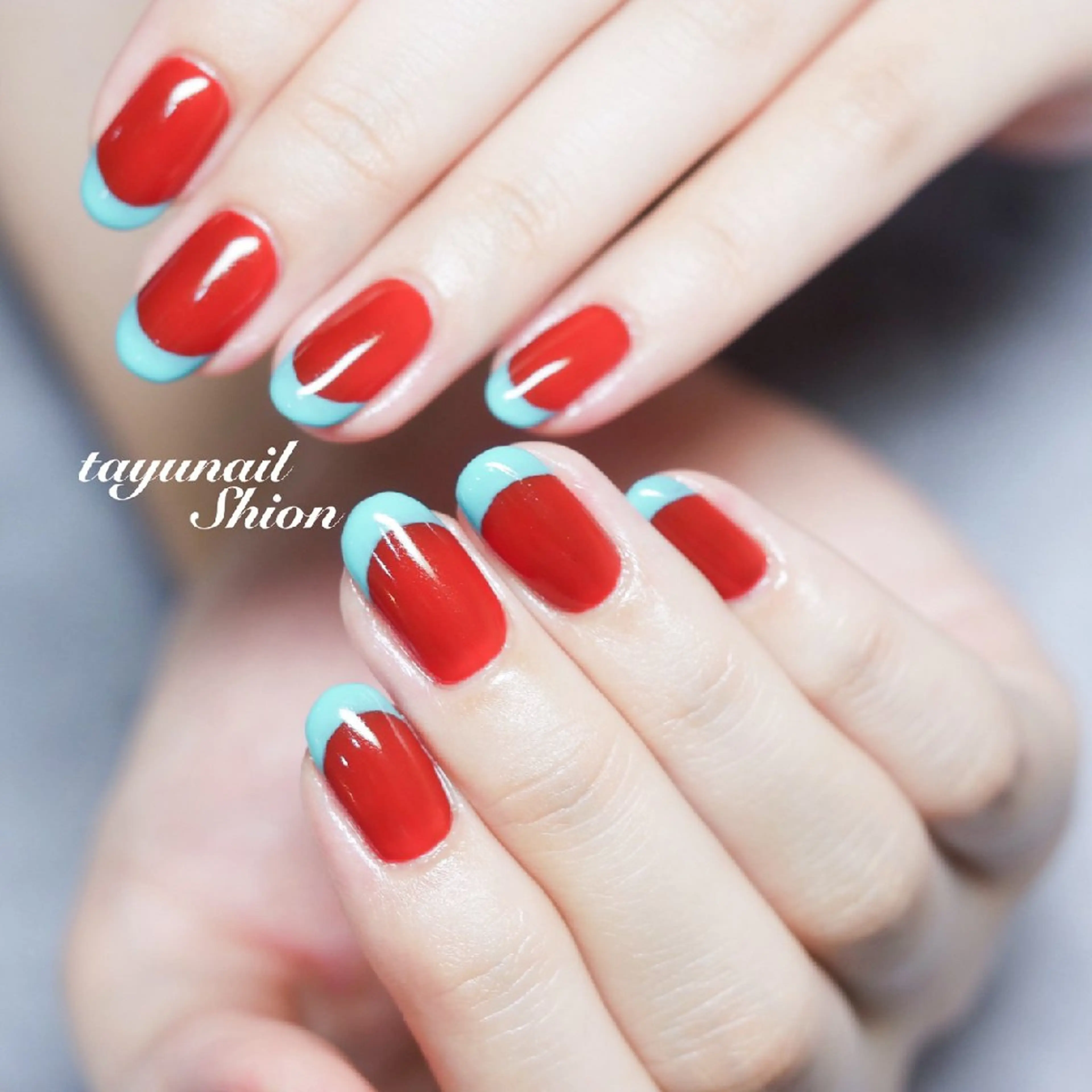 ネイル フレンチネイル ジェルネイル パラジェル ネイルサロン 【たゆnail】のネイルデザイン