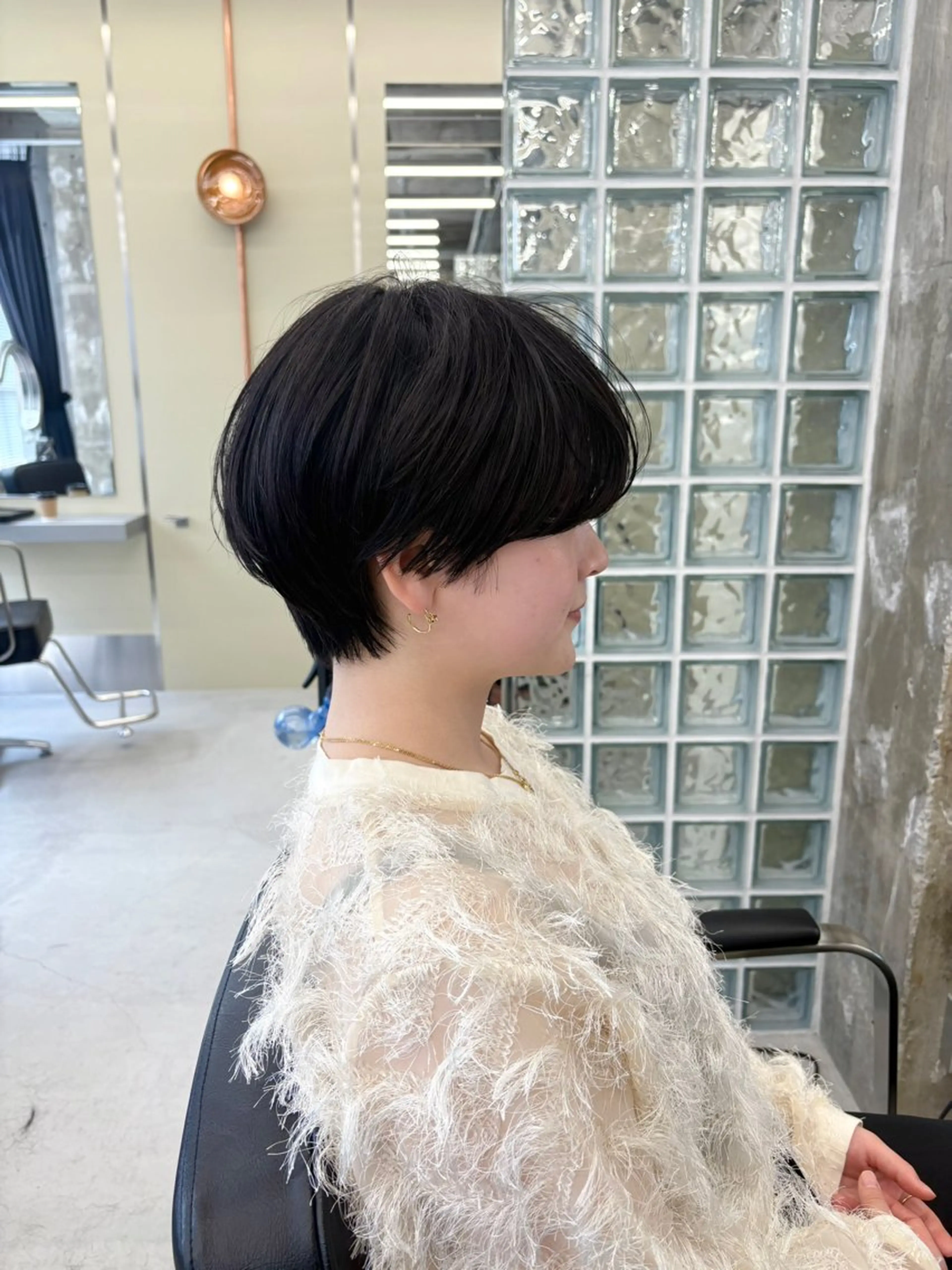 ショート ヘアアレンジ カット パーマ トリートメント BELLA阿部野 TOMOMIのヘアスタイル