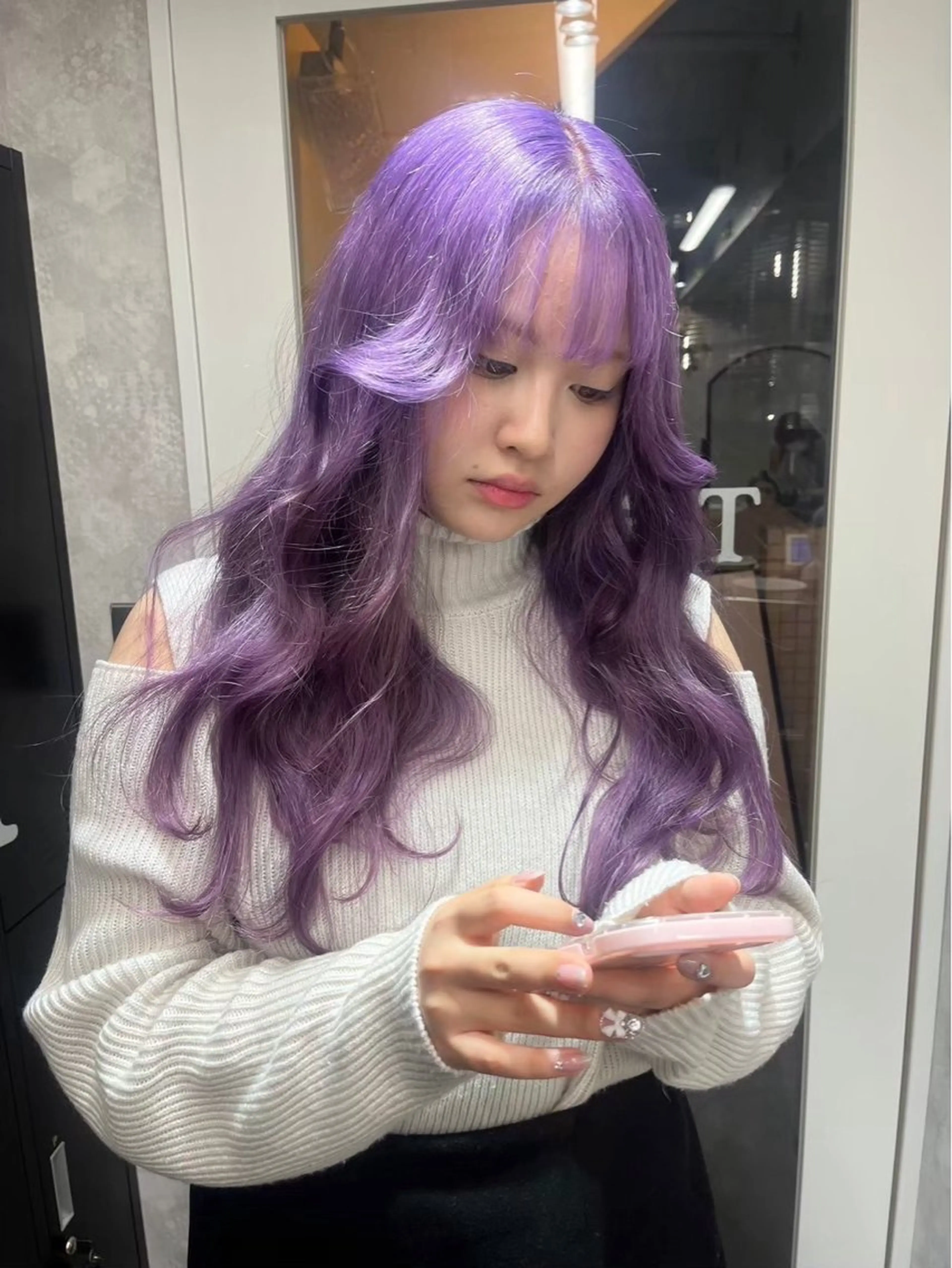 ロング カラー ♱·༝ホノカ.⋆♱【 デザイン／複雑履歴】のヘアスタイル