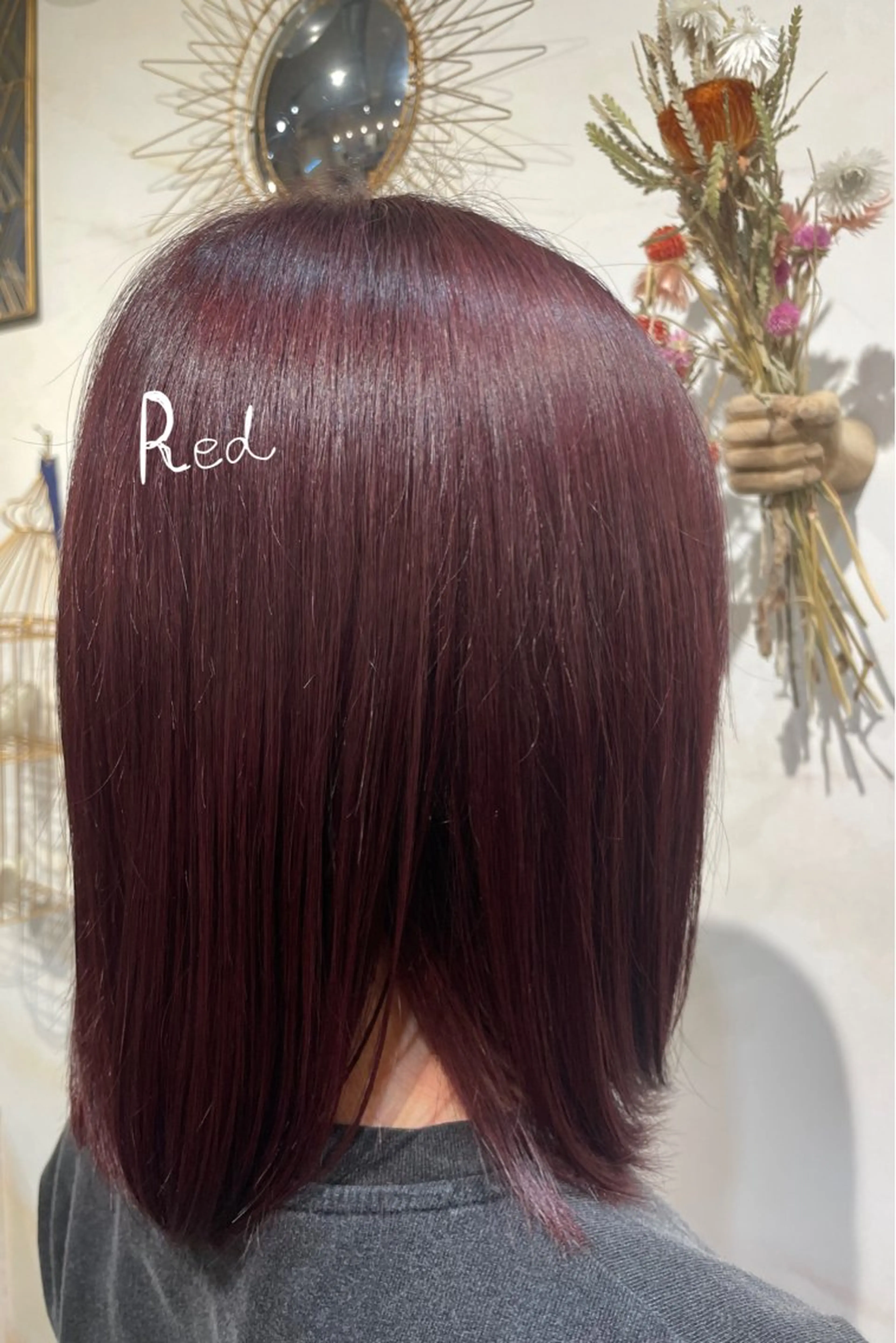 ミディアム ヘアカラー 河野 優希のヘアスタイル