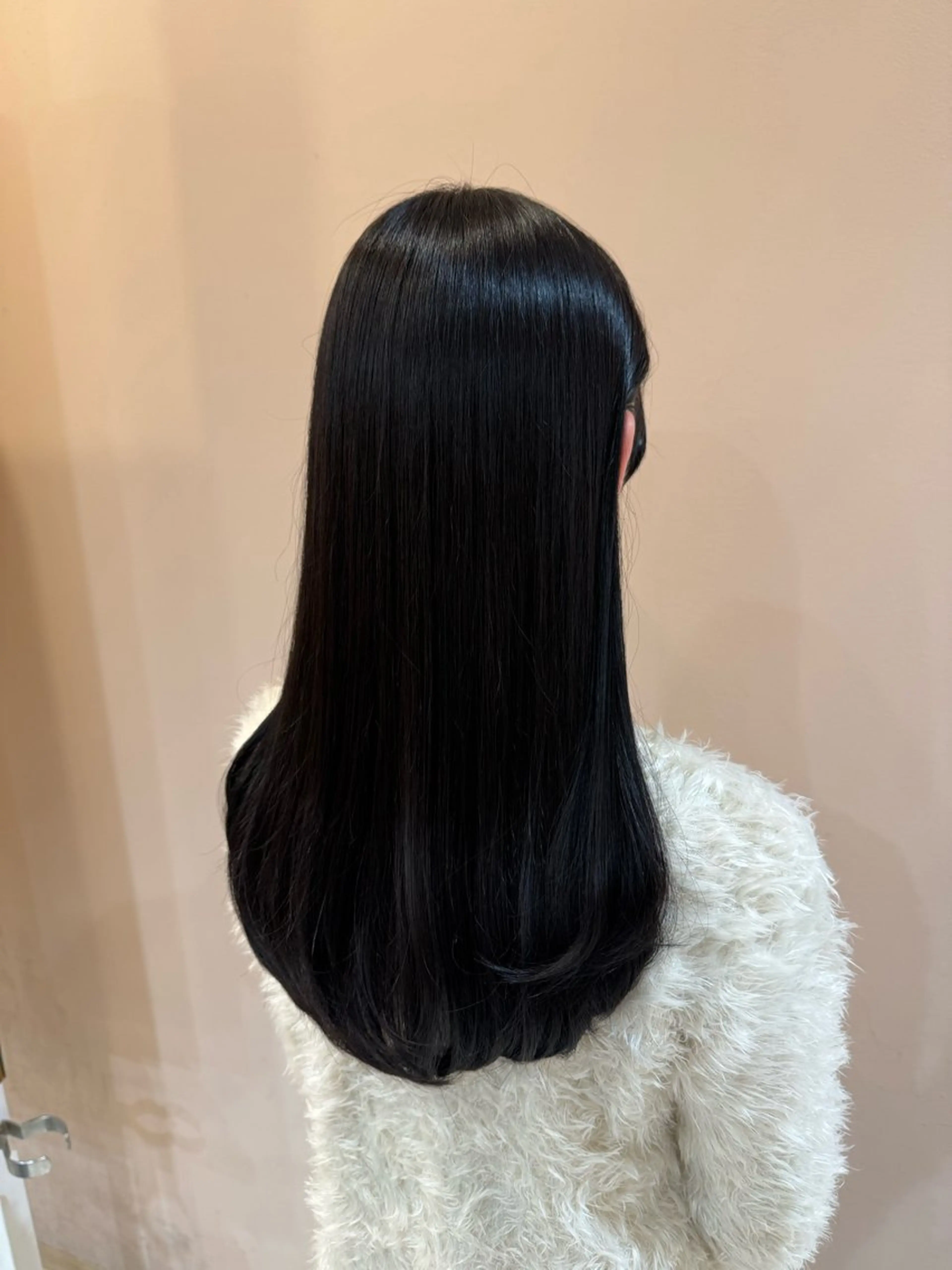 ロング カラー アッシュ レイヤーカット 鈴木 二依奈のヘアスタイル
