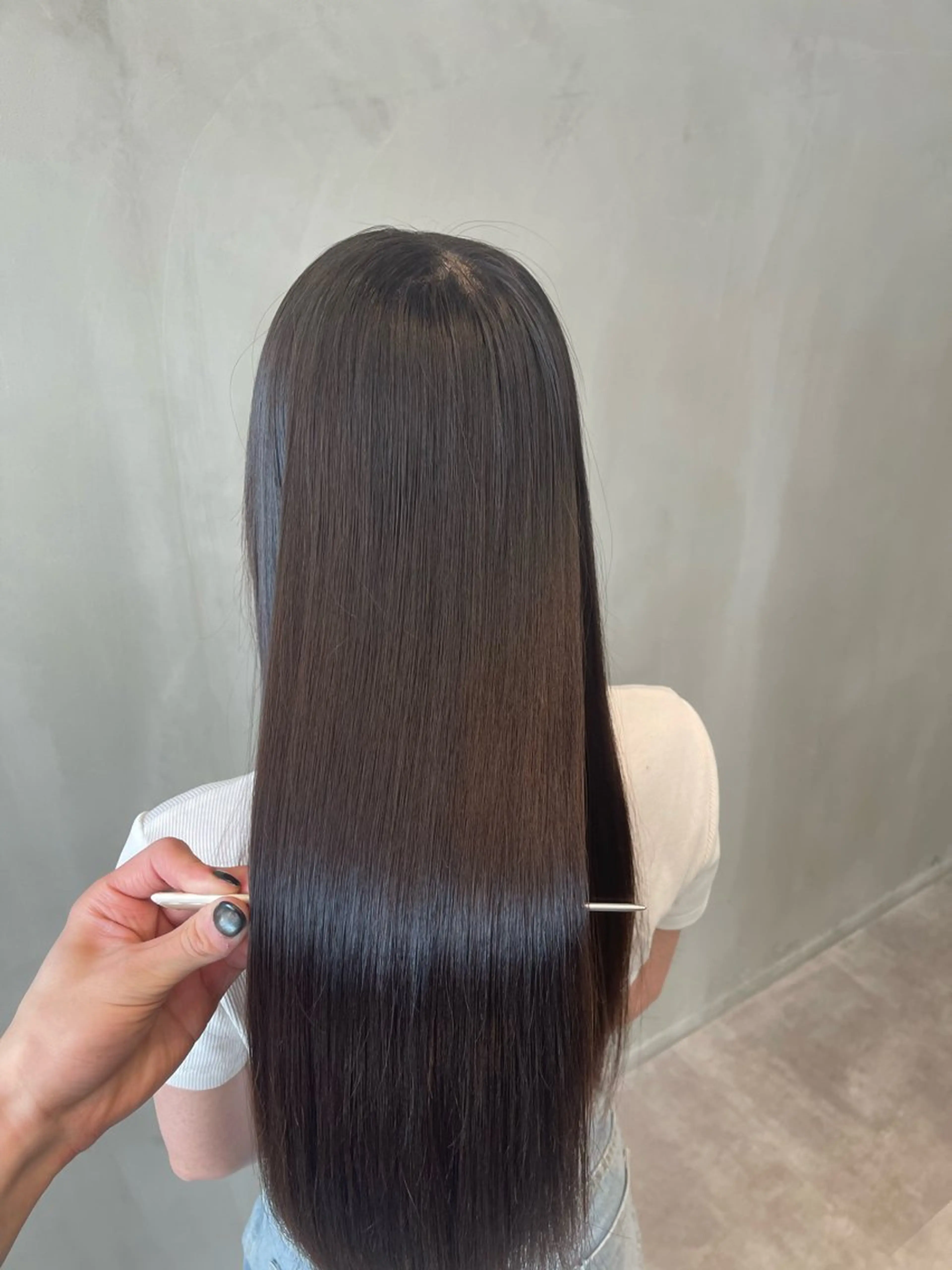 ロング 縮毛矯正 Lafithhair lov. 福山駅家店のヘアスタイル