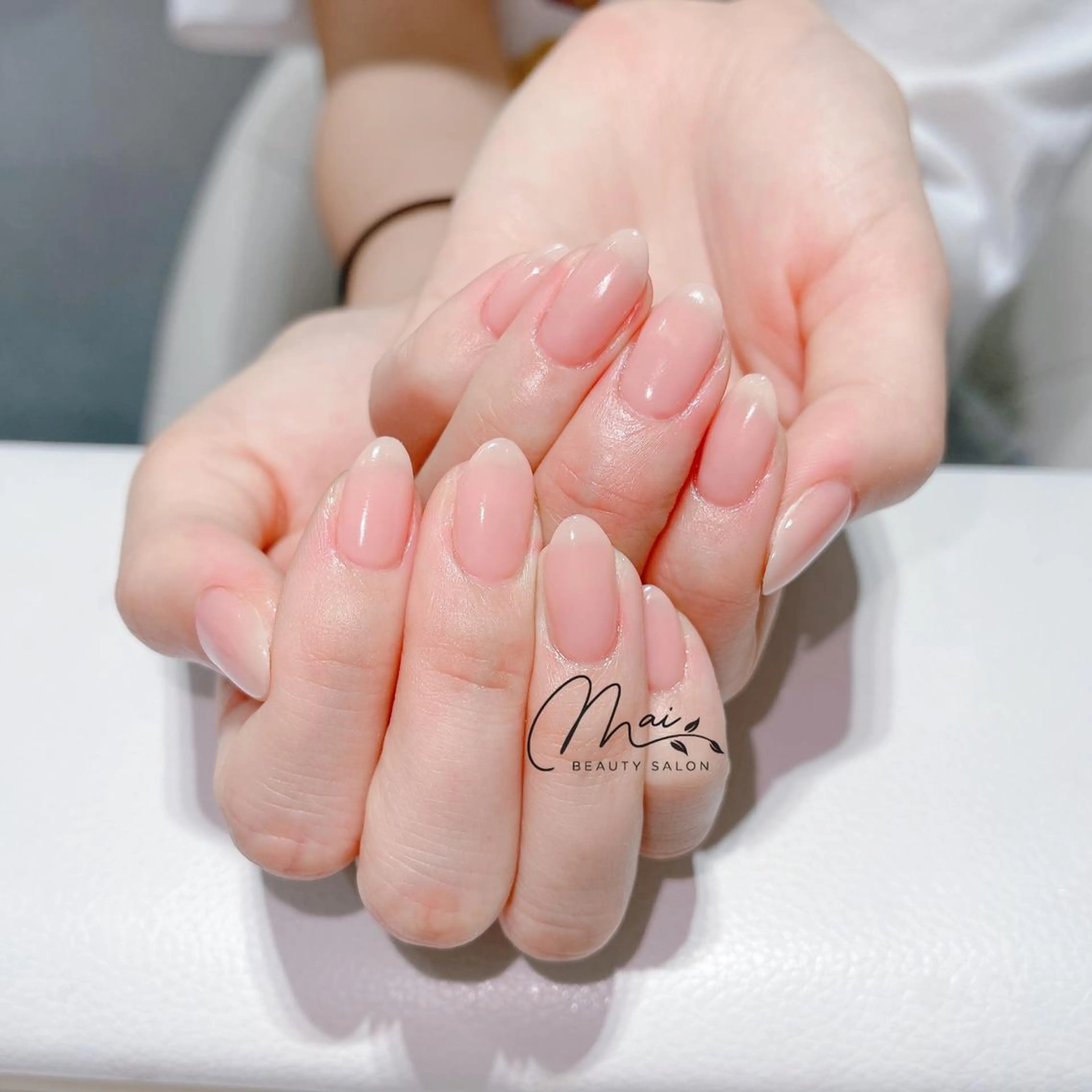 ネイル オーロラネイル チークネイル 長さ出し フラッシュネイル フットネイル MaiBeauty マイ マイのネイルデザイン