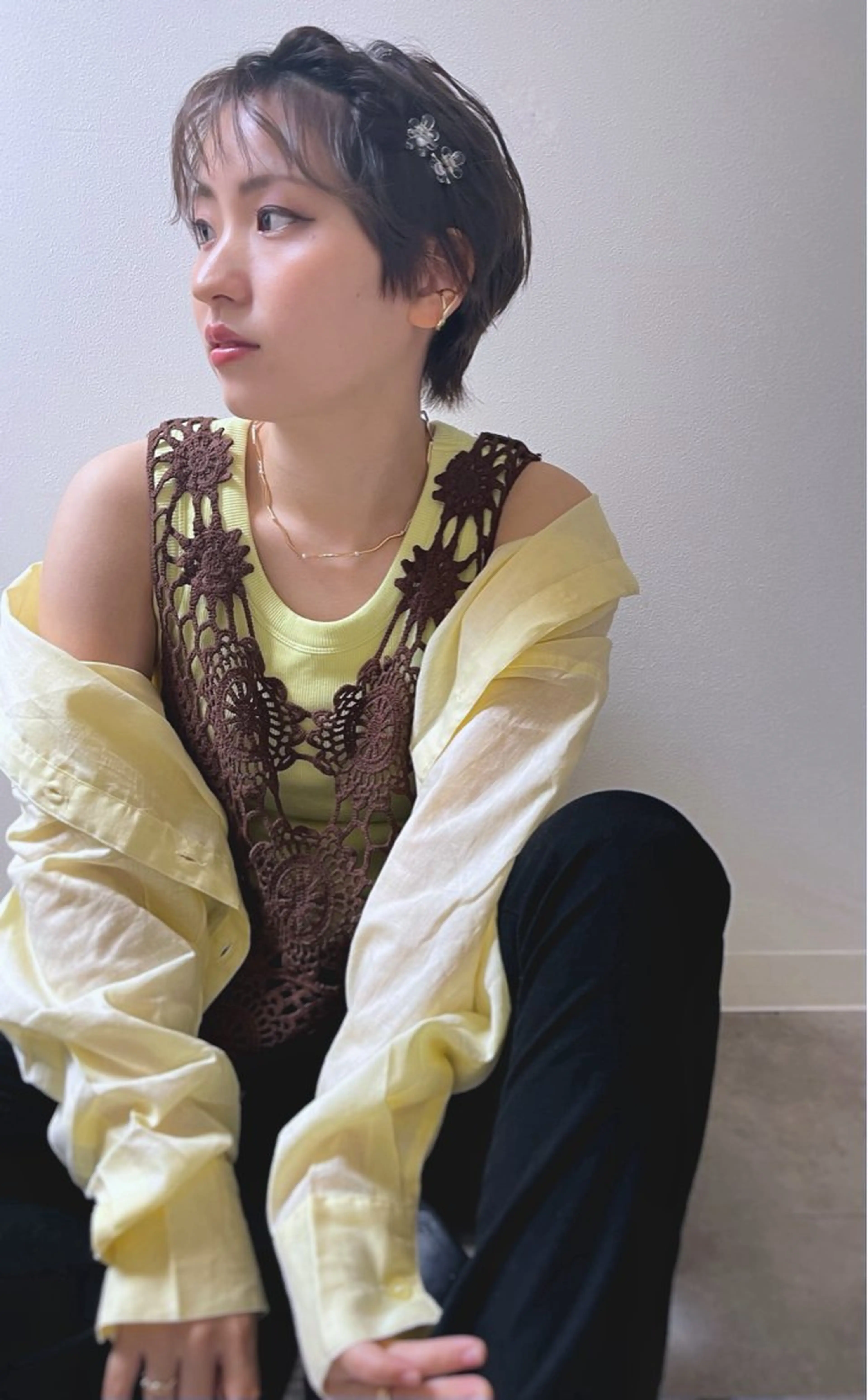 ショート ヘアアレンジ ショートヘア 🫧ぷる艶カラー🫧 Yuubi🦩のヘアスタイル