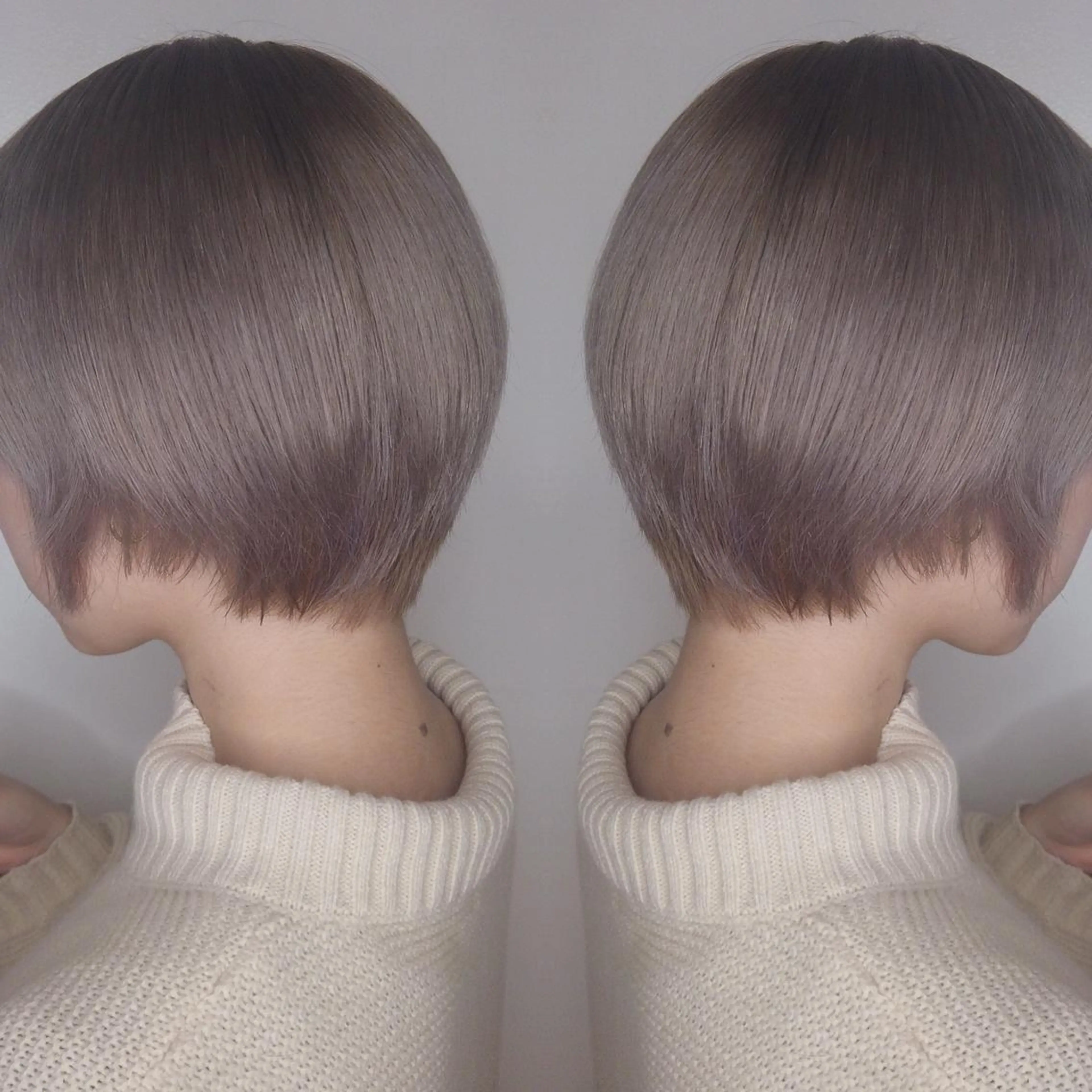 ショート カラー ヘアアレンジ ハイトーンカラー カット トリートメント 竹内啓太 ボブのヘアスタイル