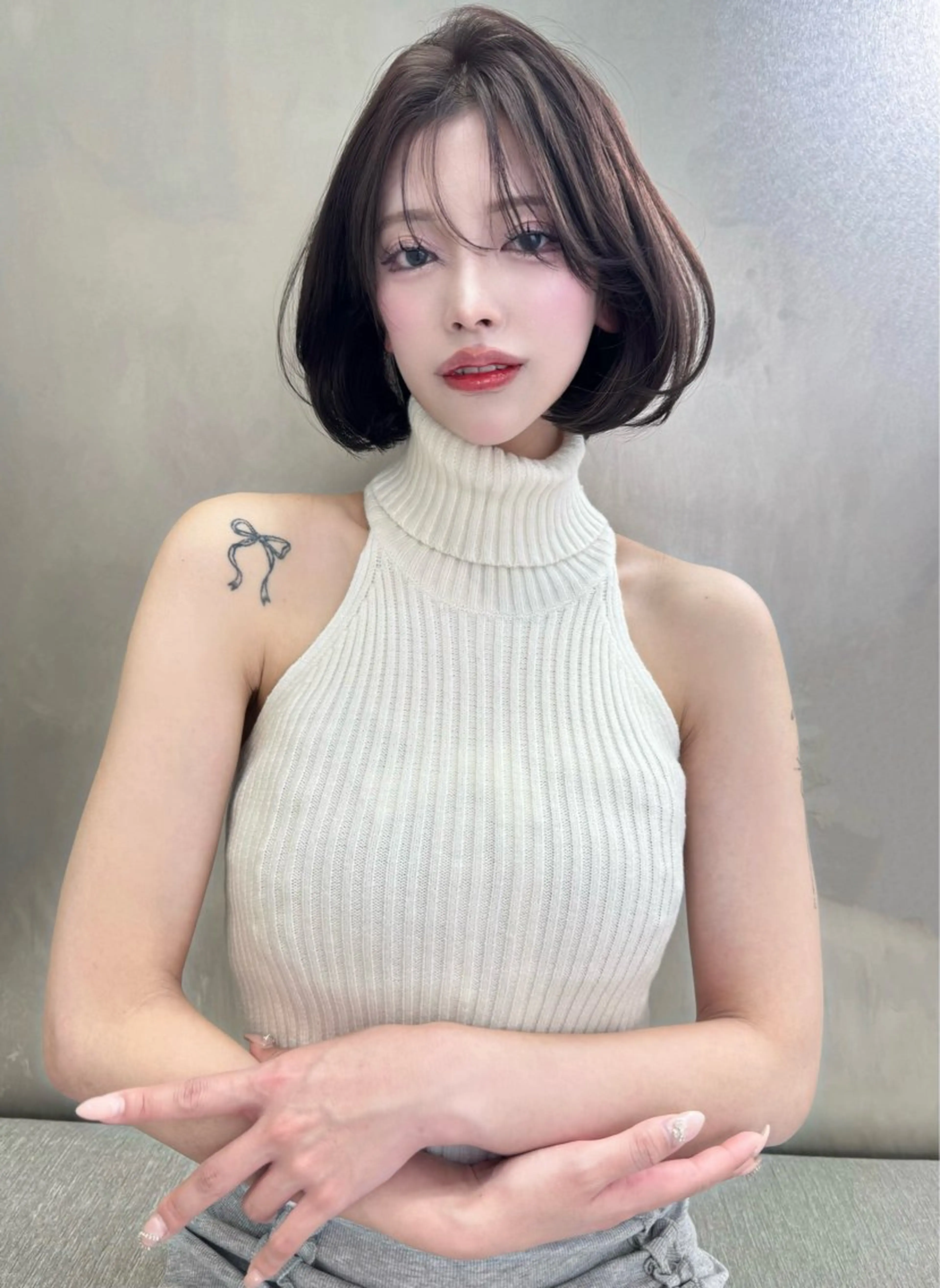 ショート ボブ 韓国風ヘア ワンホンヘア SOYON大宮2号 ボブ/nanamiのヘアスタイル