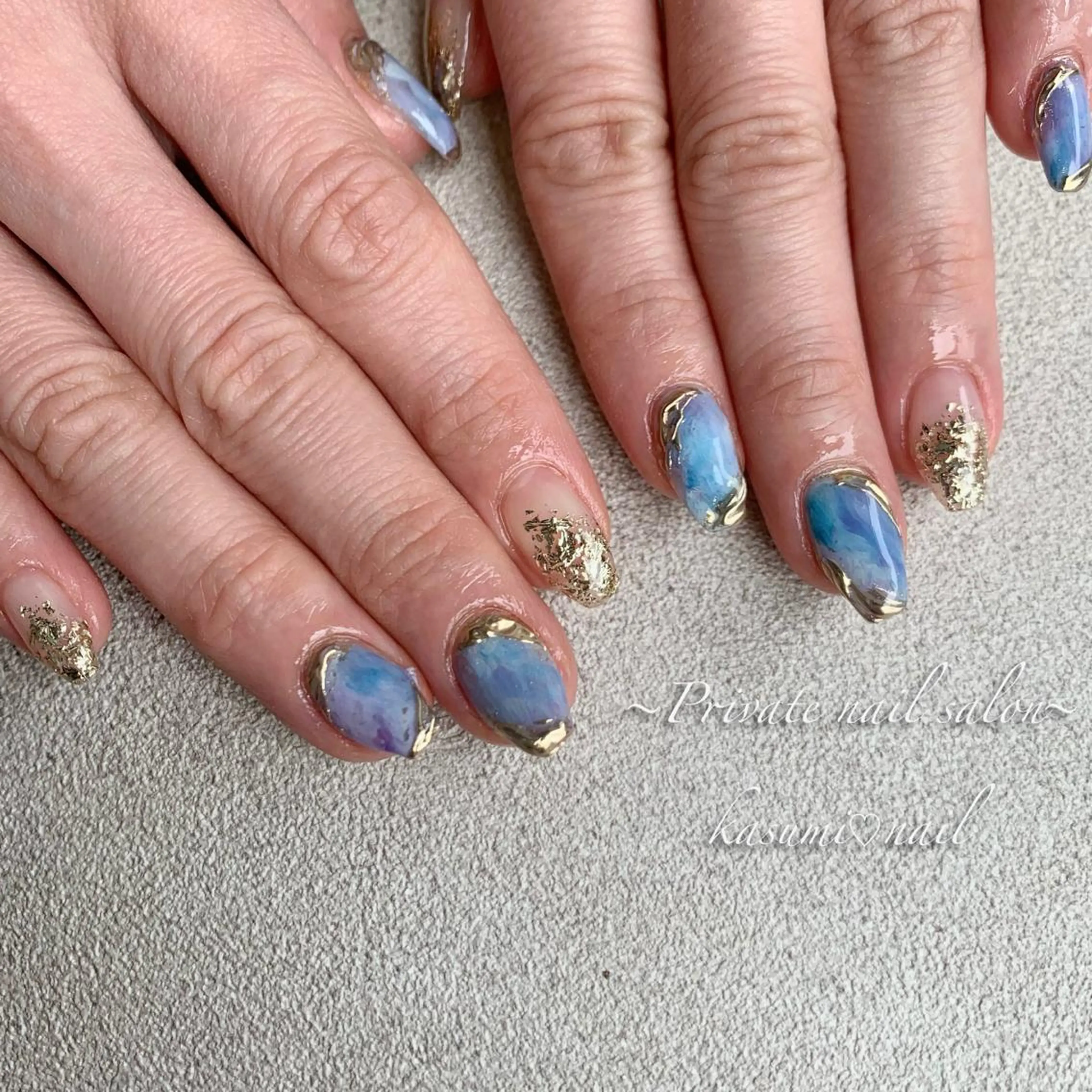 ネイル ラメ(グリッター) マグネットネイル ミラーネイル ニュアンスネイル 冬ネイル KASUMI♡ Nailのネイルデザイン