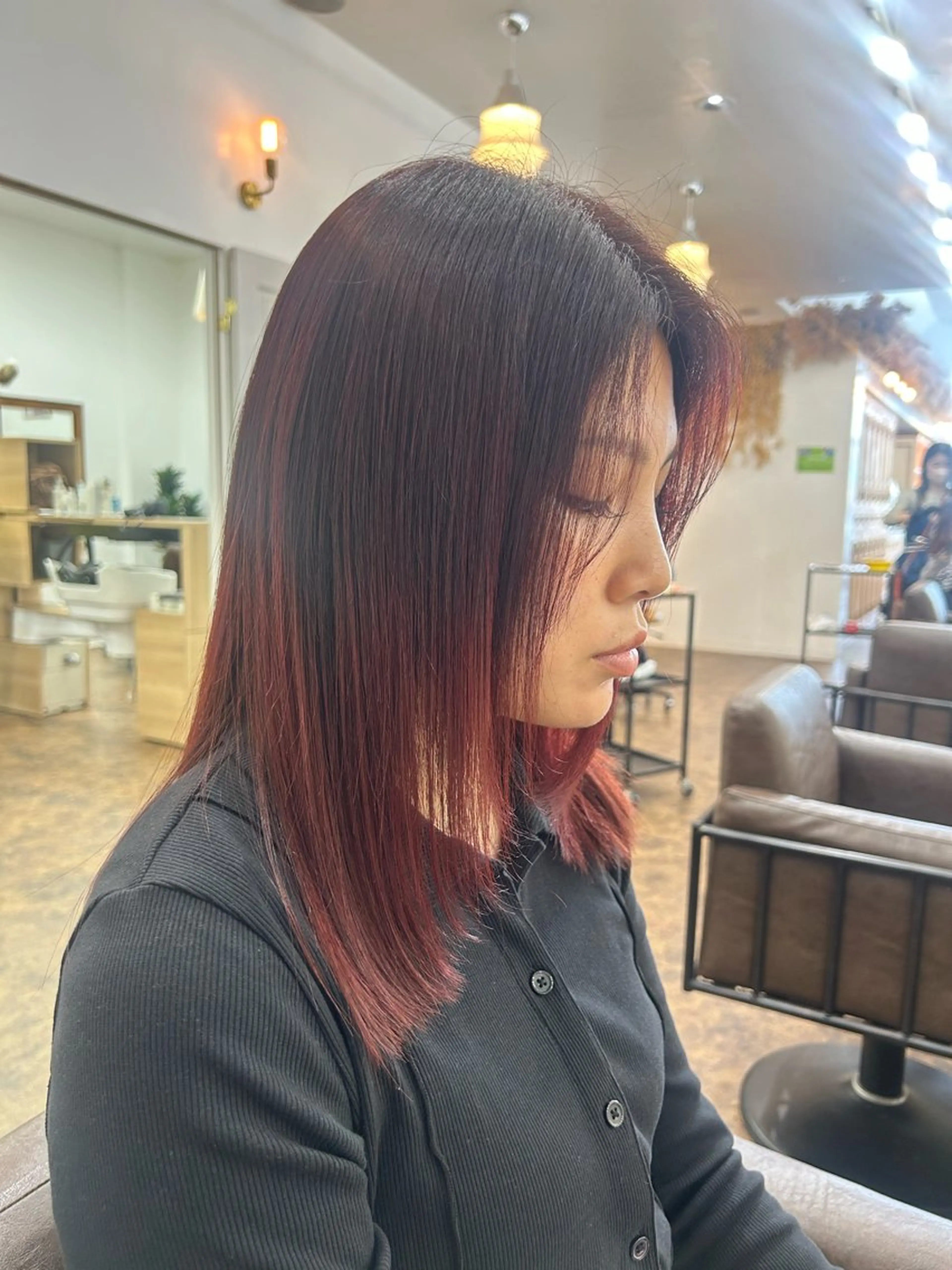 ロング ヘアカラー トリートメント YUIMARL SUZUKAのヘアスタイル