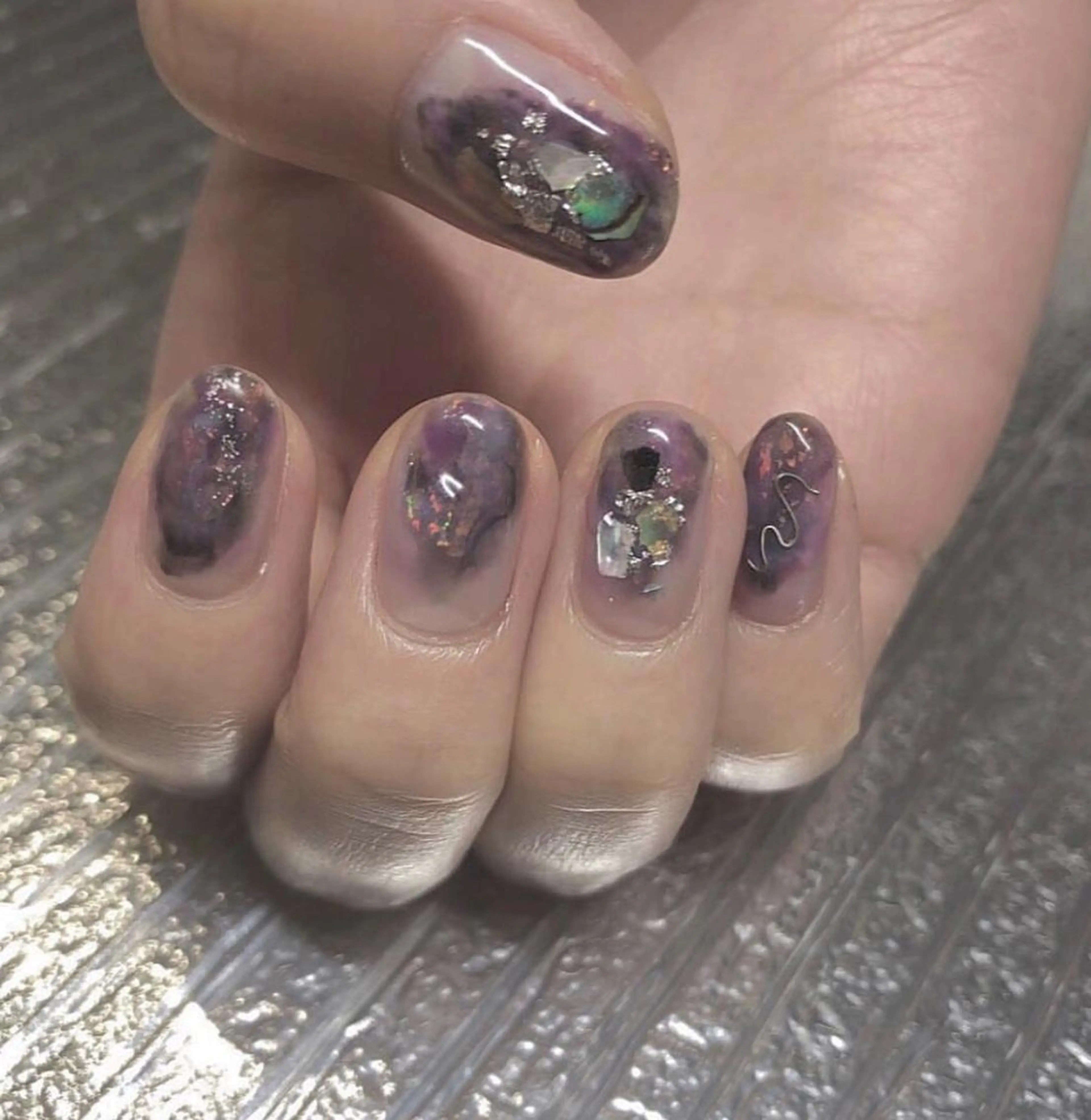 ネイル ハンドネイル パラあり！フィルイン 美フォルムのネイルデザイン