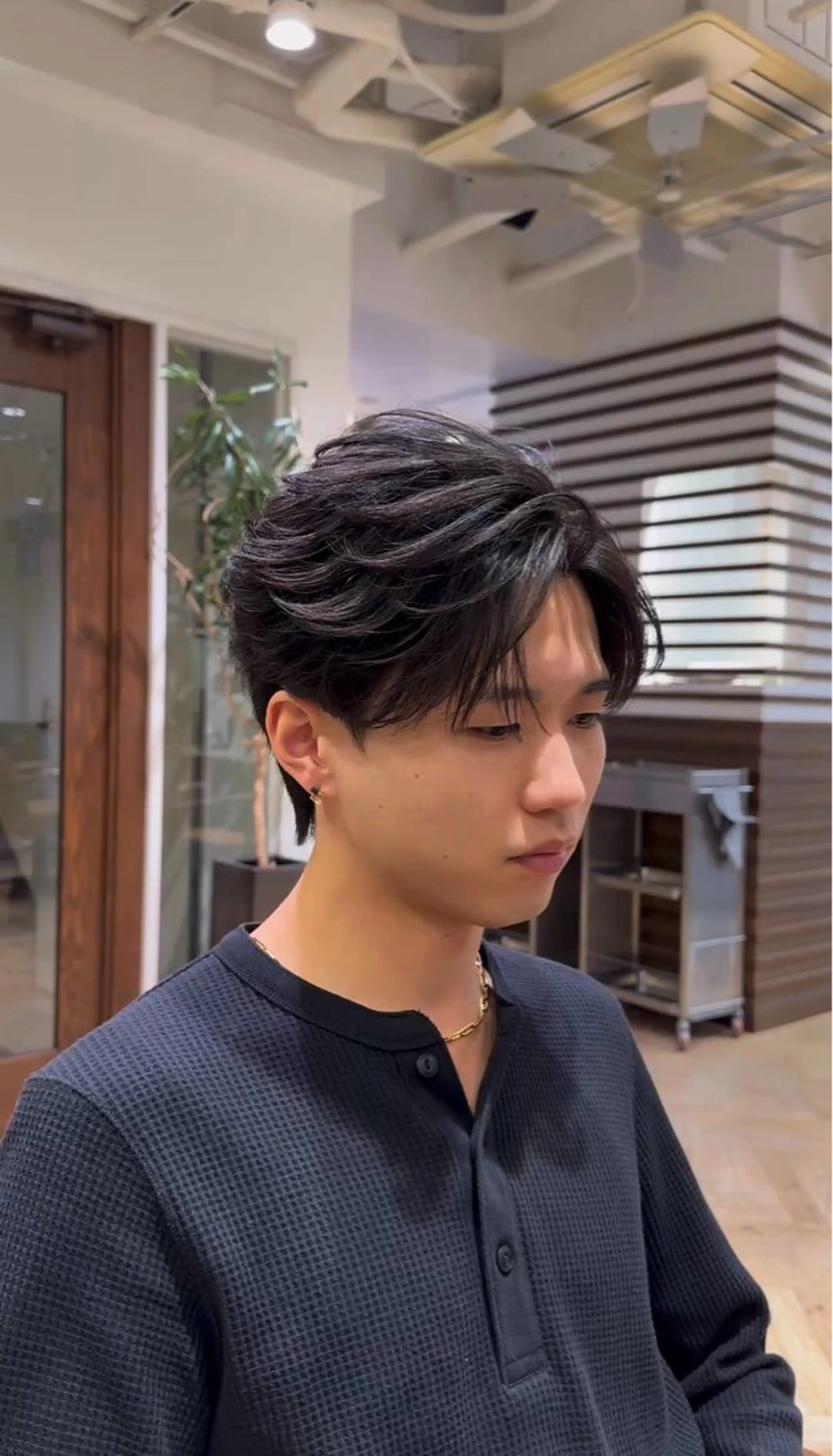 ショート パーマ メンズ カット パーマ メンズ特化/フェザー パーマ  和哉のヘアスタイル